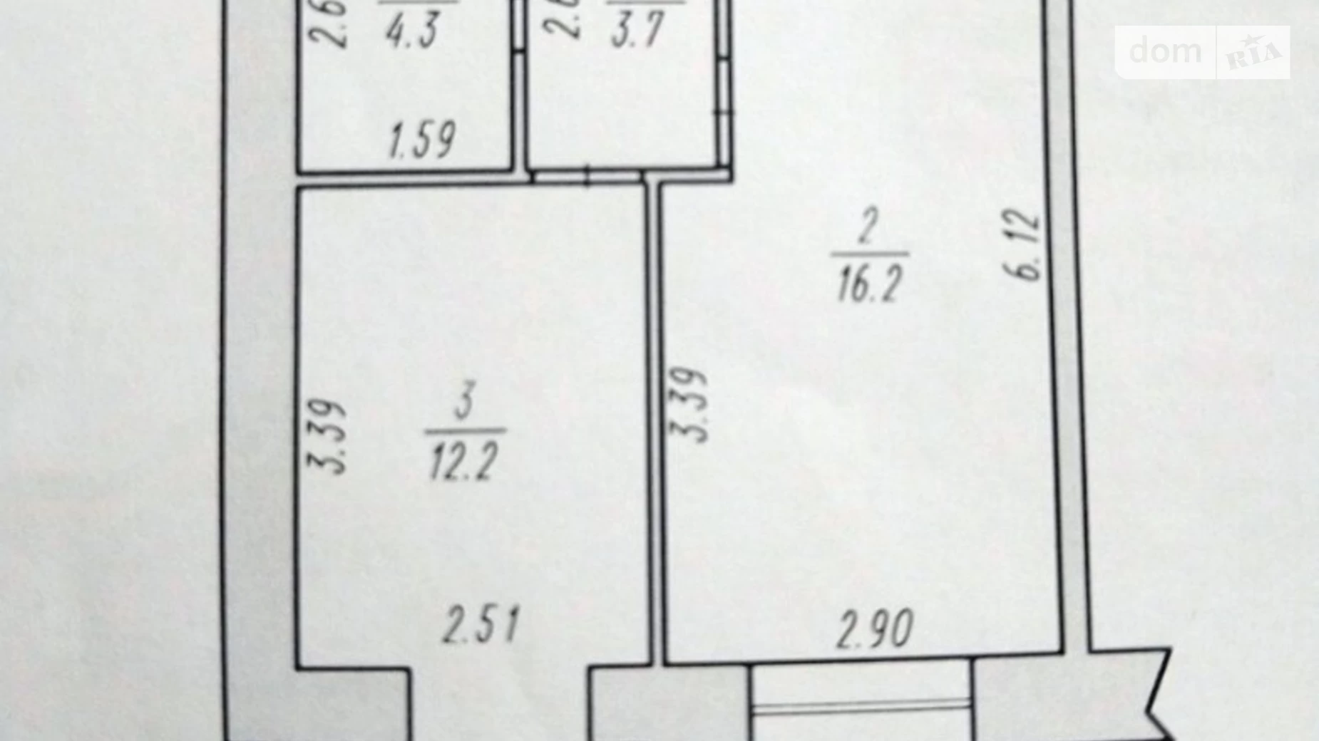 Продается 1-комнатная квартира 38 кв. м в Хмельницком - фото 2