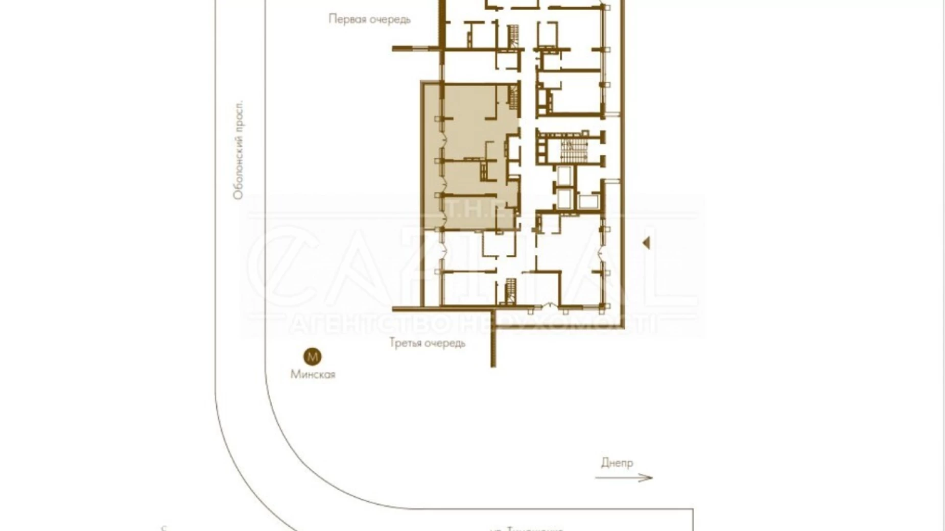 Продается 3-комнатная квартира 173.31 кв. м в Киеве, просп. Оболонский, 26 - фото 2