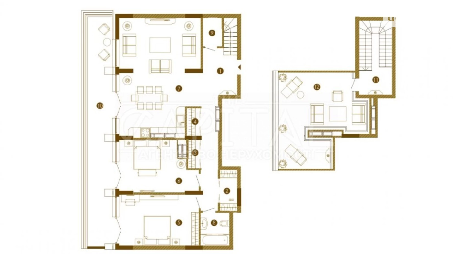 Продается 3-комнатная квартира 173.31 кв. м в Киеве, просп. Оболонский, 26