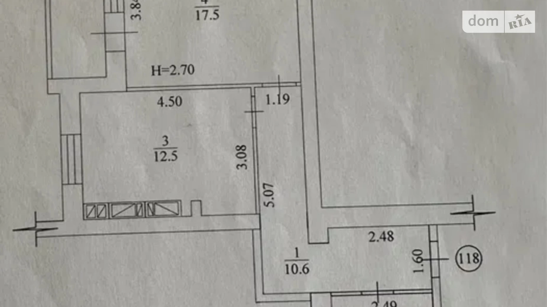 Продается 1-комнатная квартира 47 кв. м в Харькове, пр. Рогатинский, 4