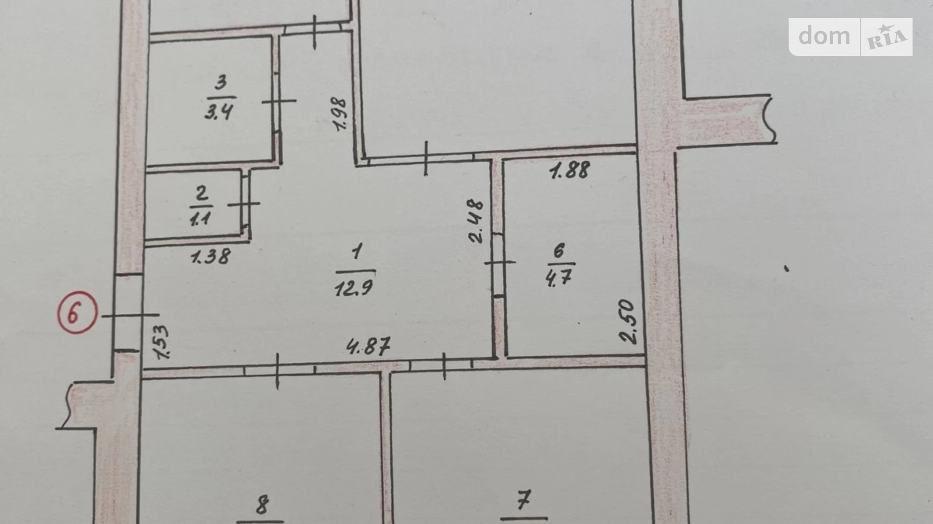 3-комнатная квартира 86 кв. м в Тернополе, ул. Лепкого Богдана