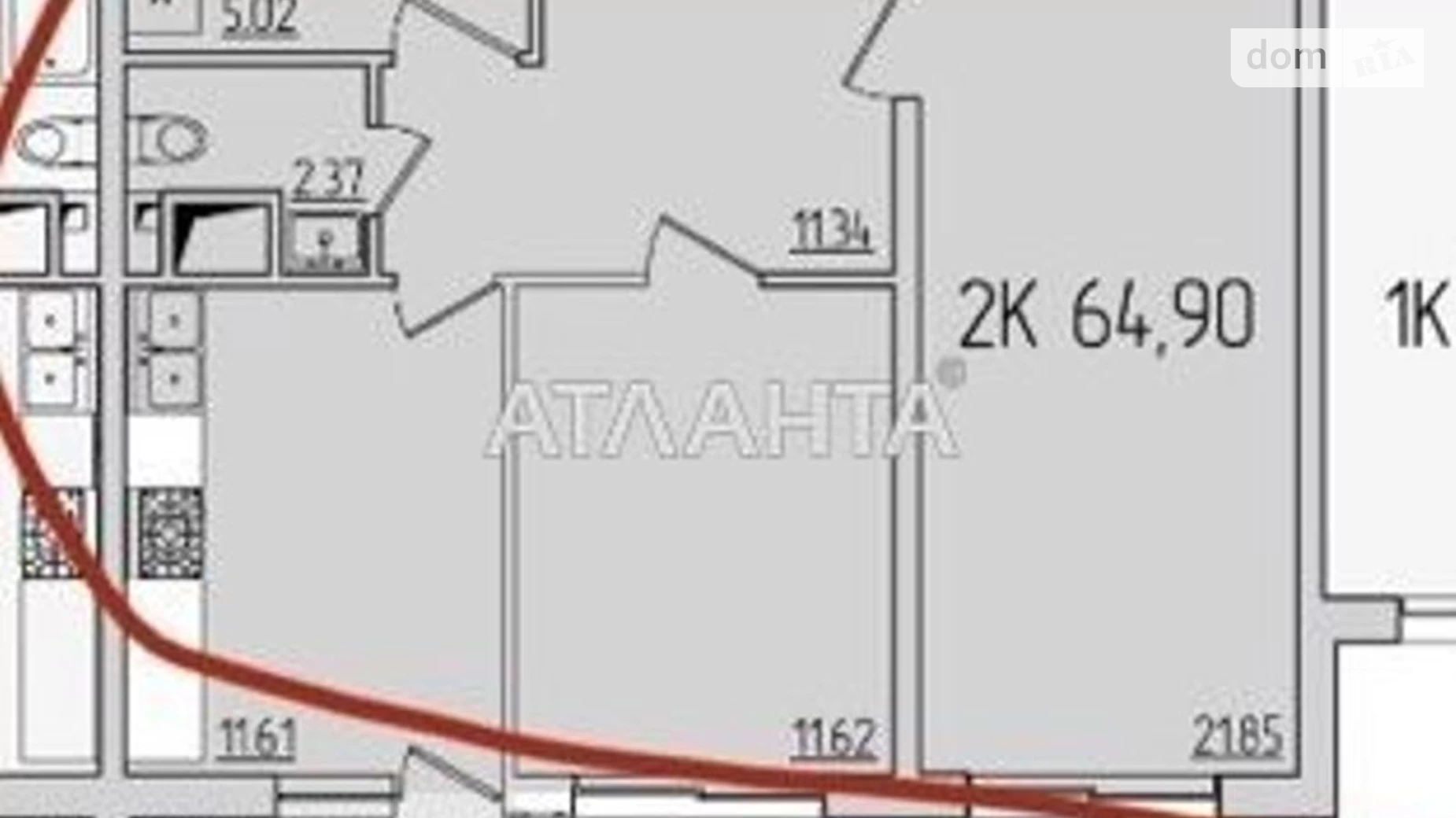 Продается 2-комнатная квартира 65 кв. м в Одессе, ул. Генуэзская