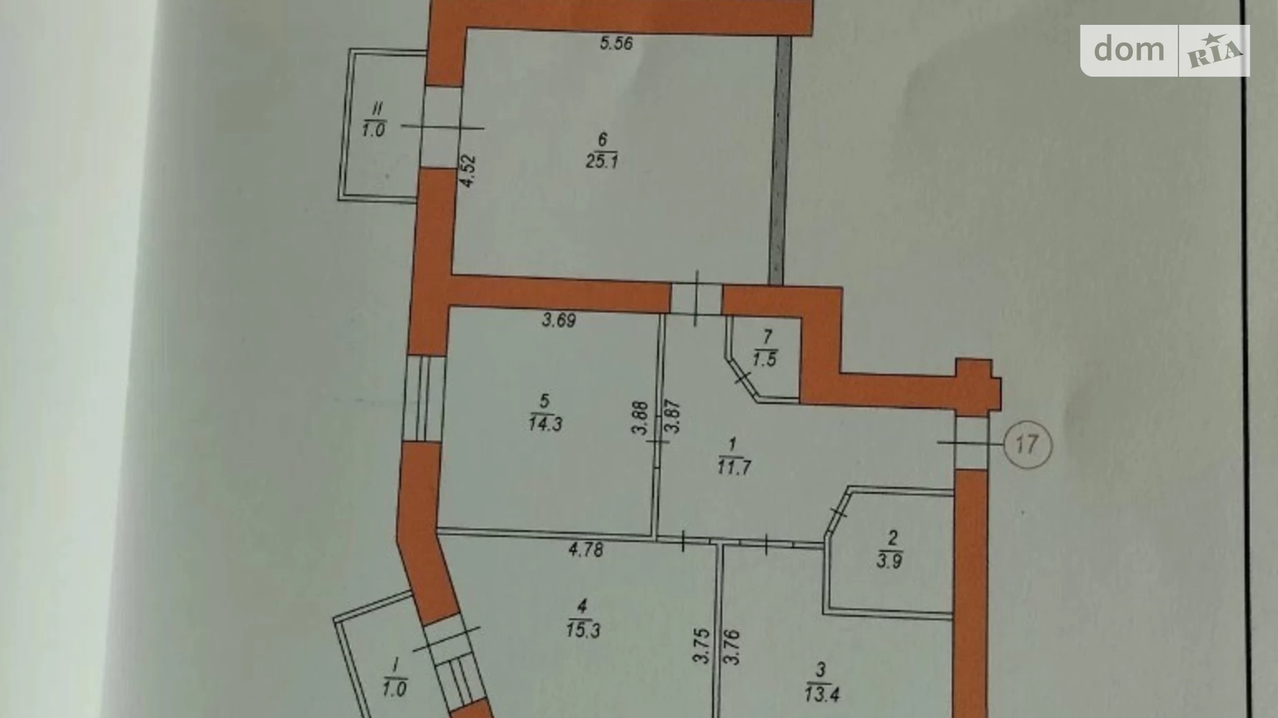 3-комнатная квартира 92 кв. м в Тернополе, ул. Будного Степана