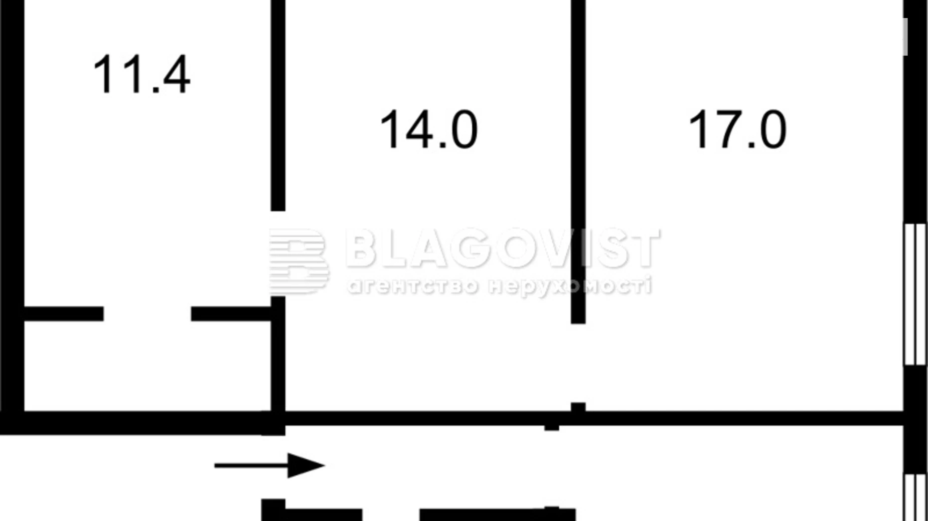 Продается 3-комнатная квартира 58 кв. м в Киеве, ул. Академика Щусева, 38