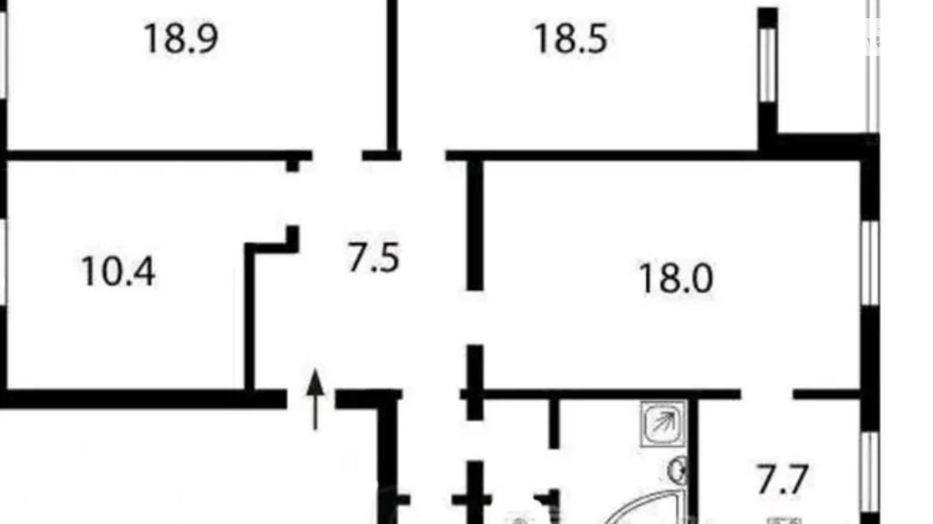 Продается 4-комнатная квартира 98 кв. м в Киеве, бул. Академика Вернадского, 85