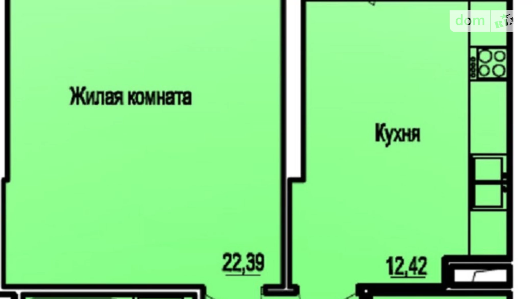 Продается 1-комнатная квартира 52.2 кв. м в Одессе, Фонтанская дор.