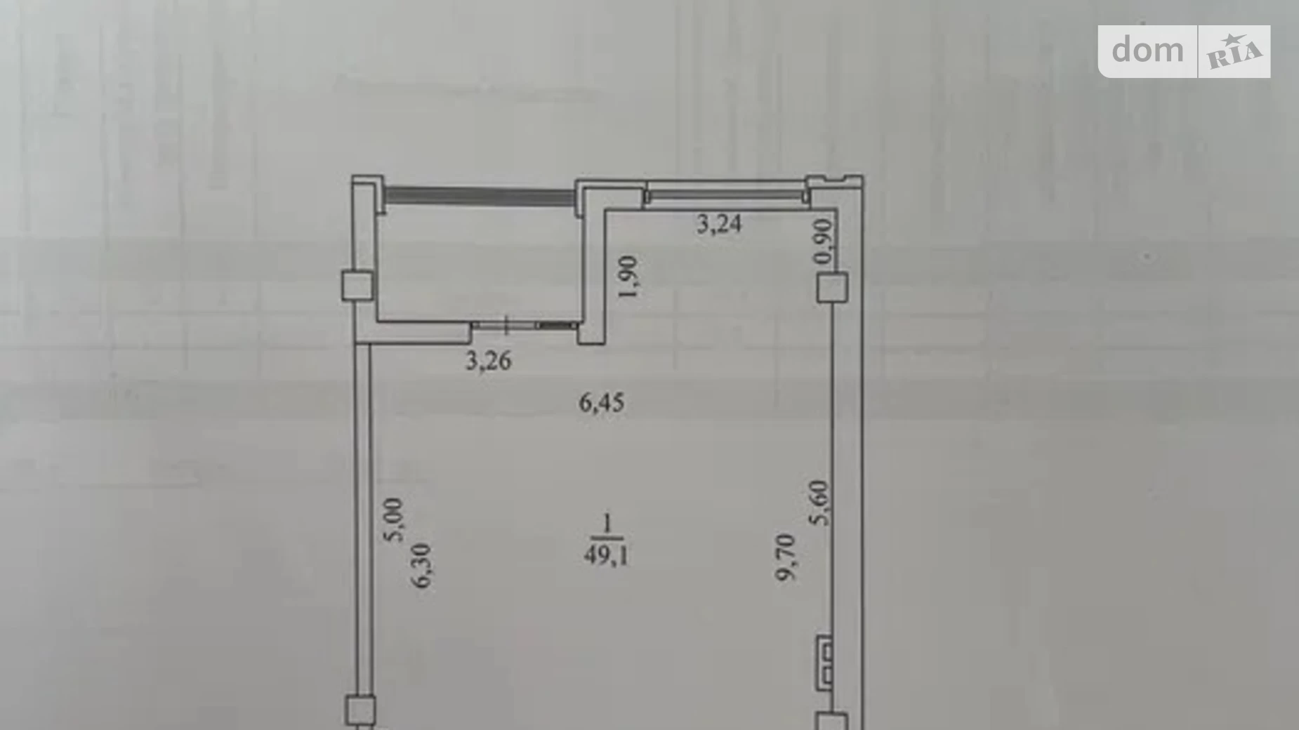 Продається 2-кімнатна квартира 49.1 кв. м у Дніпрі, вул. Подолинського Сергія, 31