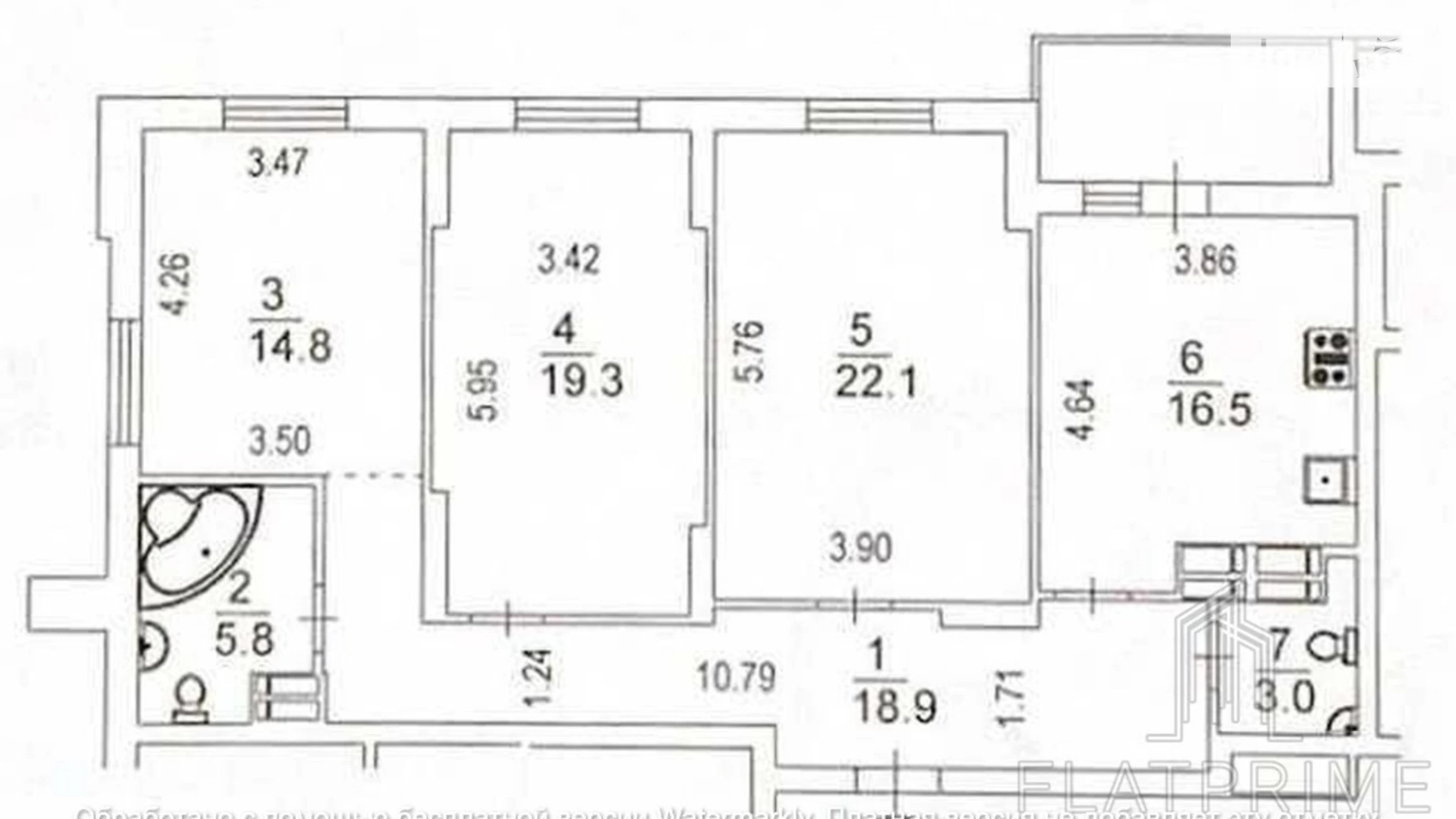 Продается 3-комнатная квартира 107 кв. м в Киеве, ул. Евгения Маланюка(Сагайдака), 101 - фото 2