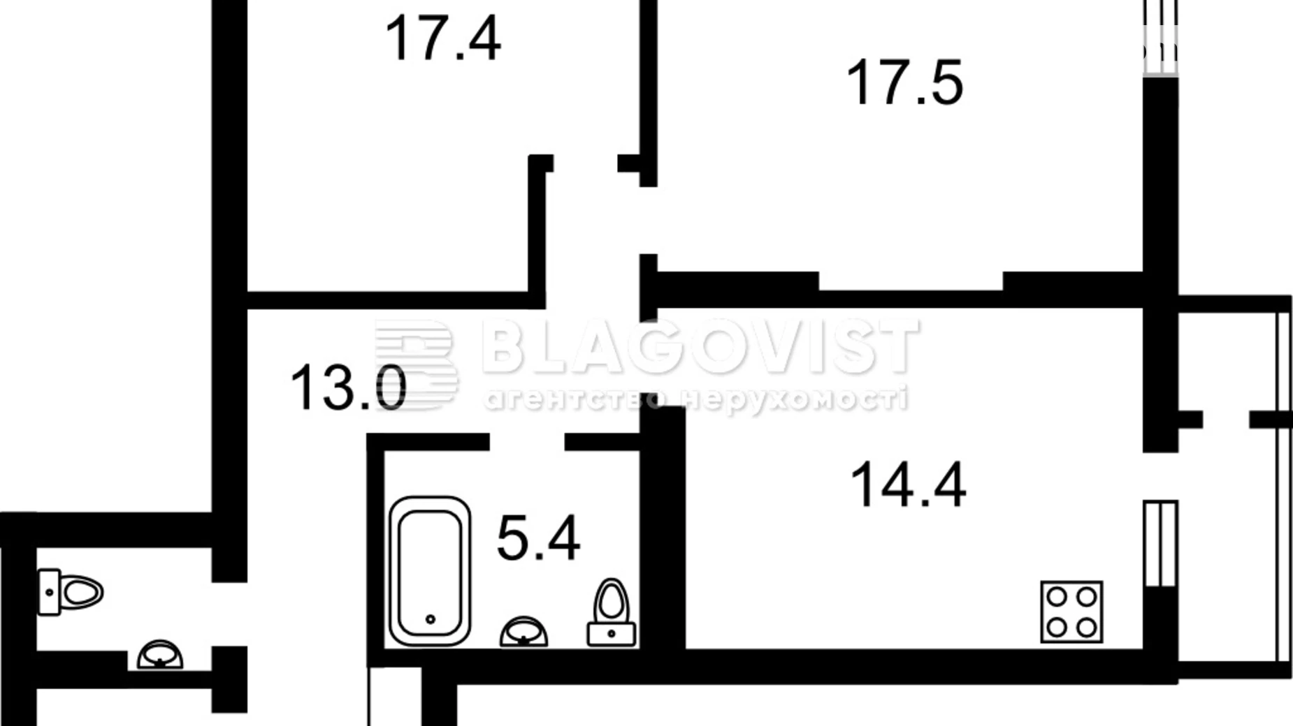 Продается 2-комнатная квартира 82 кв. м в Киеве, ул. Загоровская(Багговутовская), 25 - фото 3