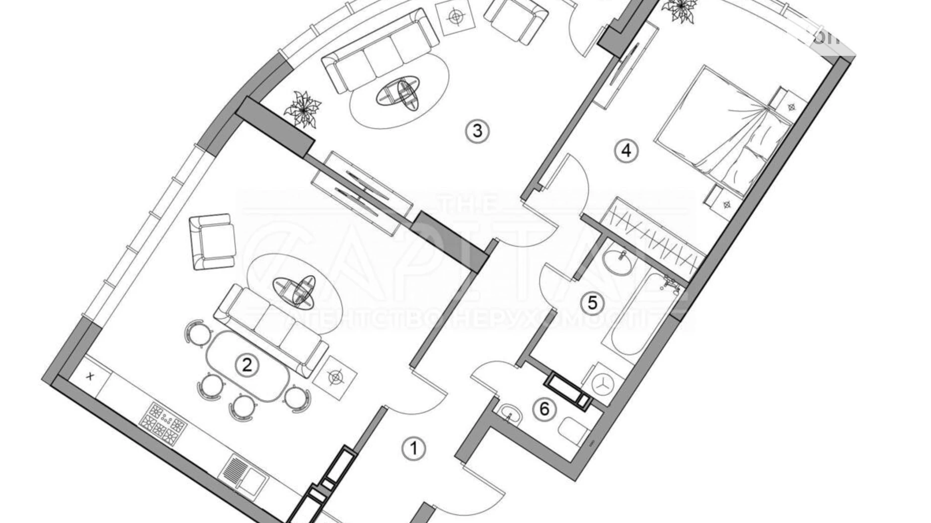 Продается 2-комнатная квартира 81 кв. м в Киеве, бул. Николая Михновского(Дружбы Народов), 13А - фото 2