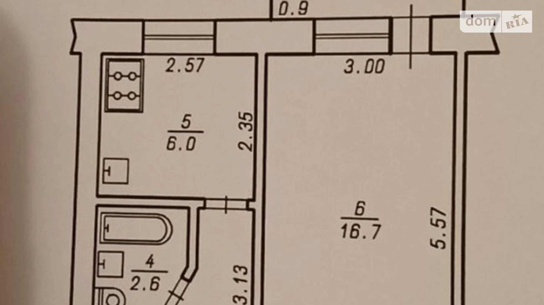 Продается 1-комнатная квартира 32 кв. м в Хмельницком, ул. Трудовая