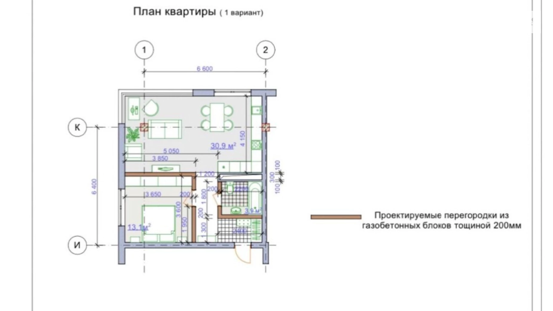 Продается 2-комнатная квартира 57 кв. м в Одессе, ул. Гераневая - фото 2