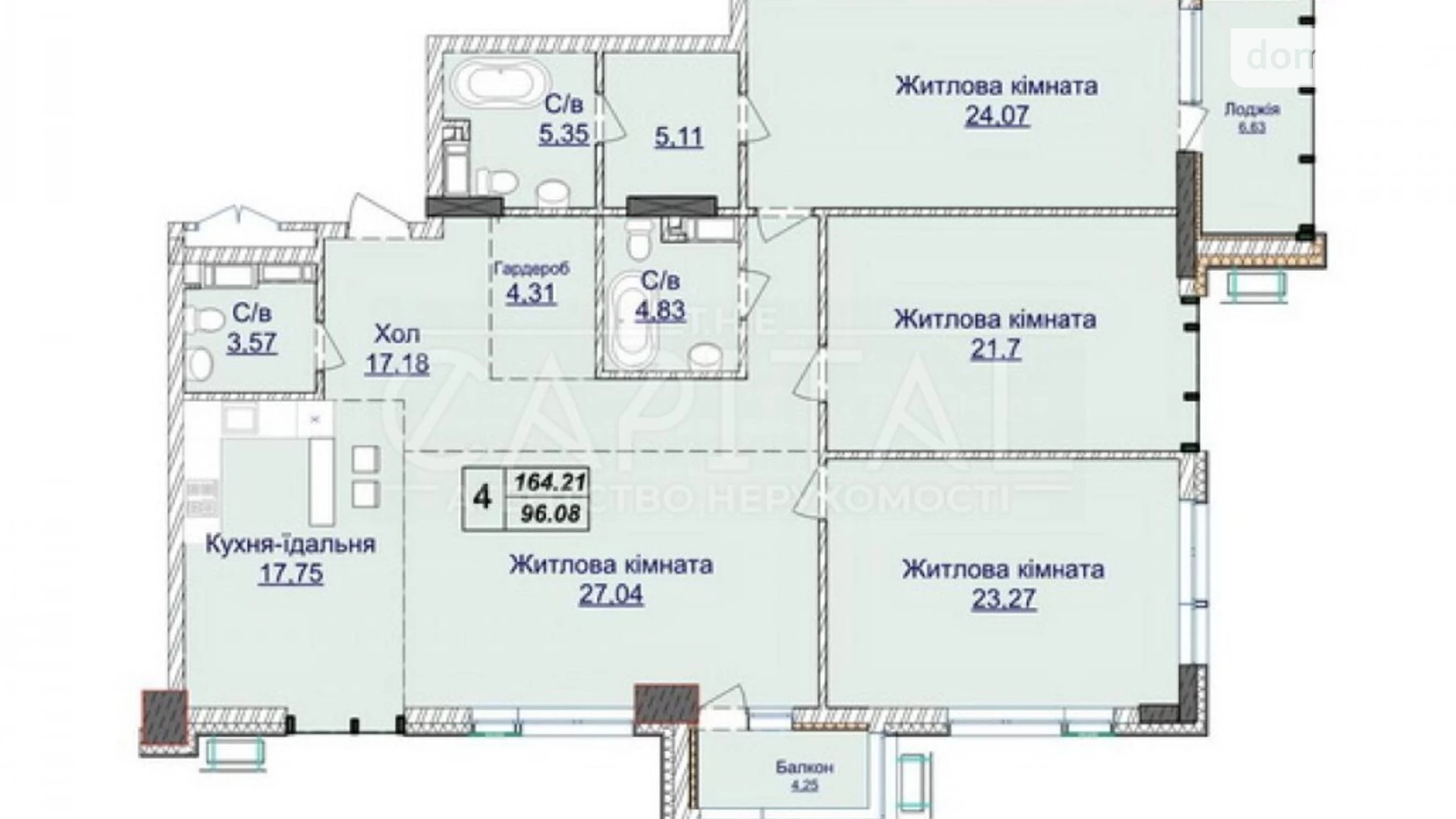 Продается 3-комнатная квартира 118 кв. м в Киеве, ул. Андрея Верхогляда(Драгомирова)