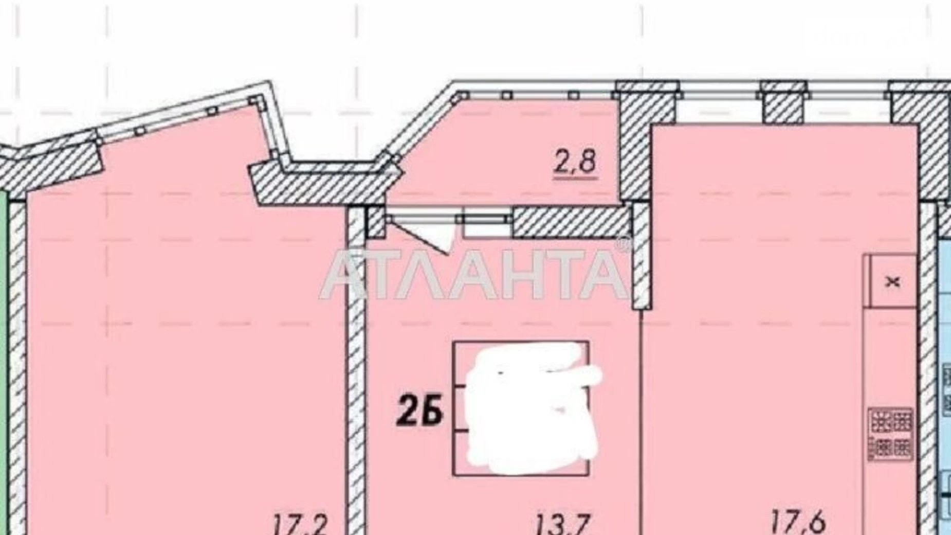 Продається 1-кімнатна квартира 64.6 кв. м у Одесі, вул. Прохоровська