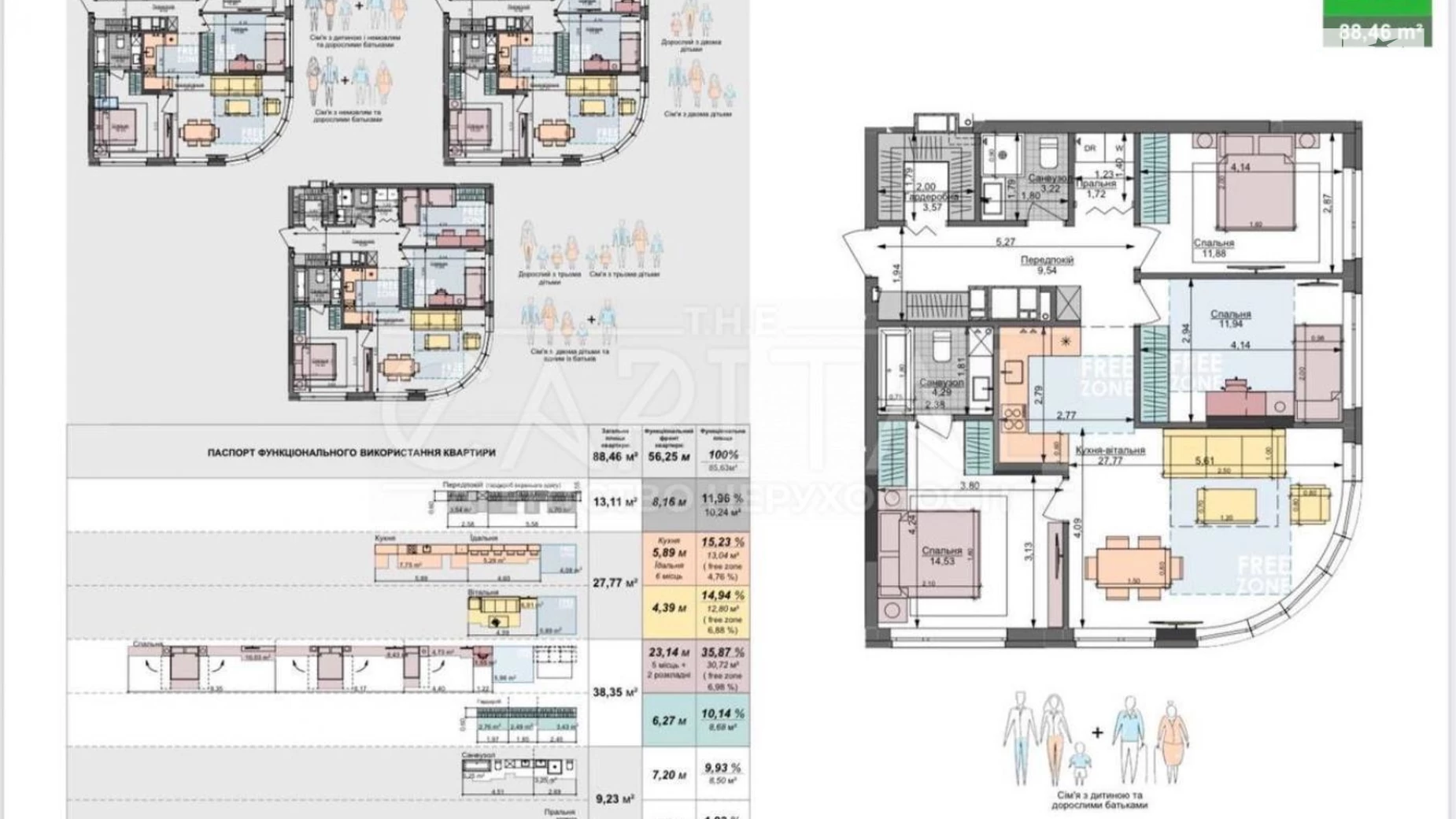 Продается 3-комнатная квартира 89 кв. м в Киеве, ул. Васильковская, 1