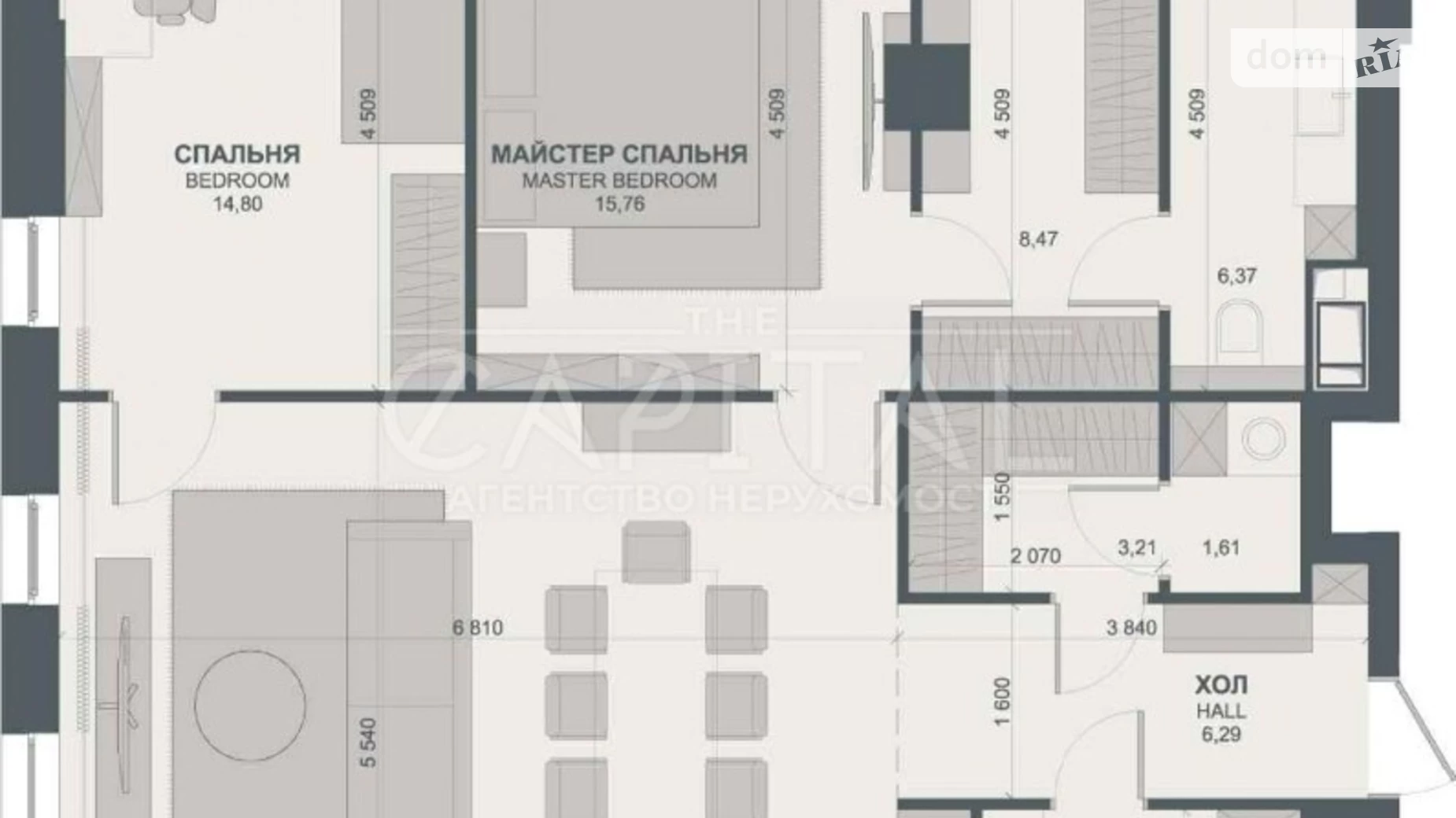 Продается 3-комнатная квартира 100 кв. м в Киеве, ул. Василия Тютюнника, 39/2 - фото 5