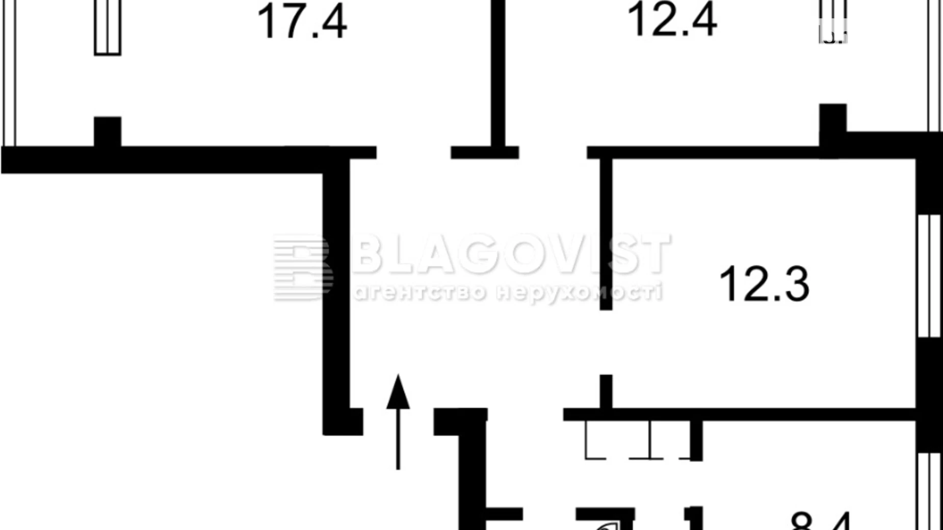 Продается 3-комнатная квартира 72 кв. м в Киеве, ул. Радужная, 61