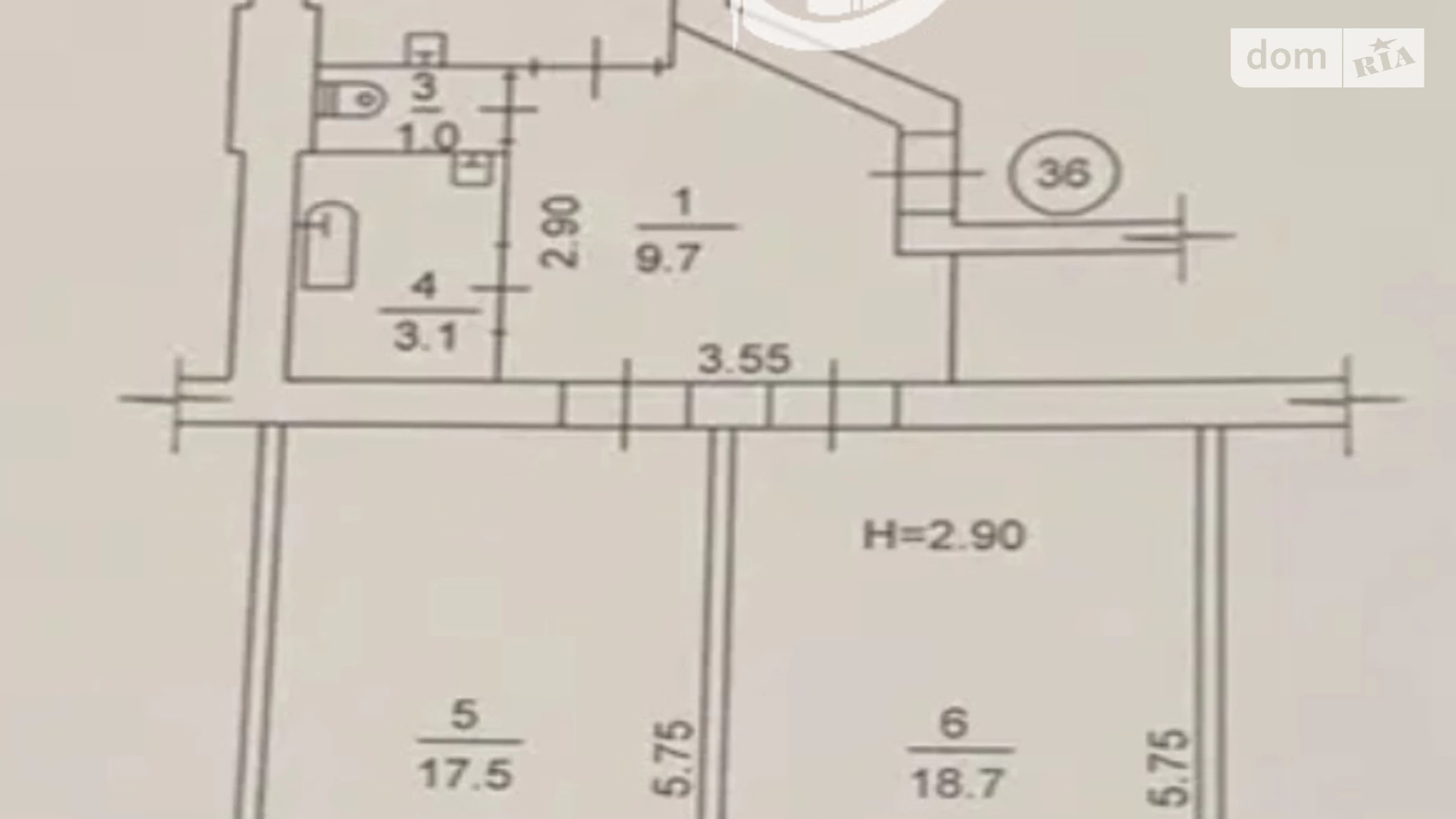 Продається 2-кімнатна квартира 57 кв. м у Харкові, просп. Героїв Харкова(Московський)