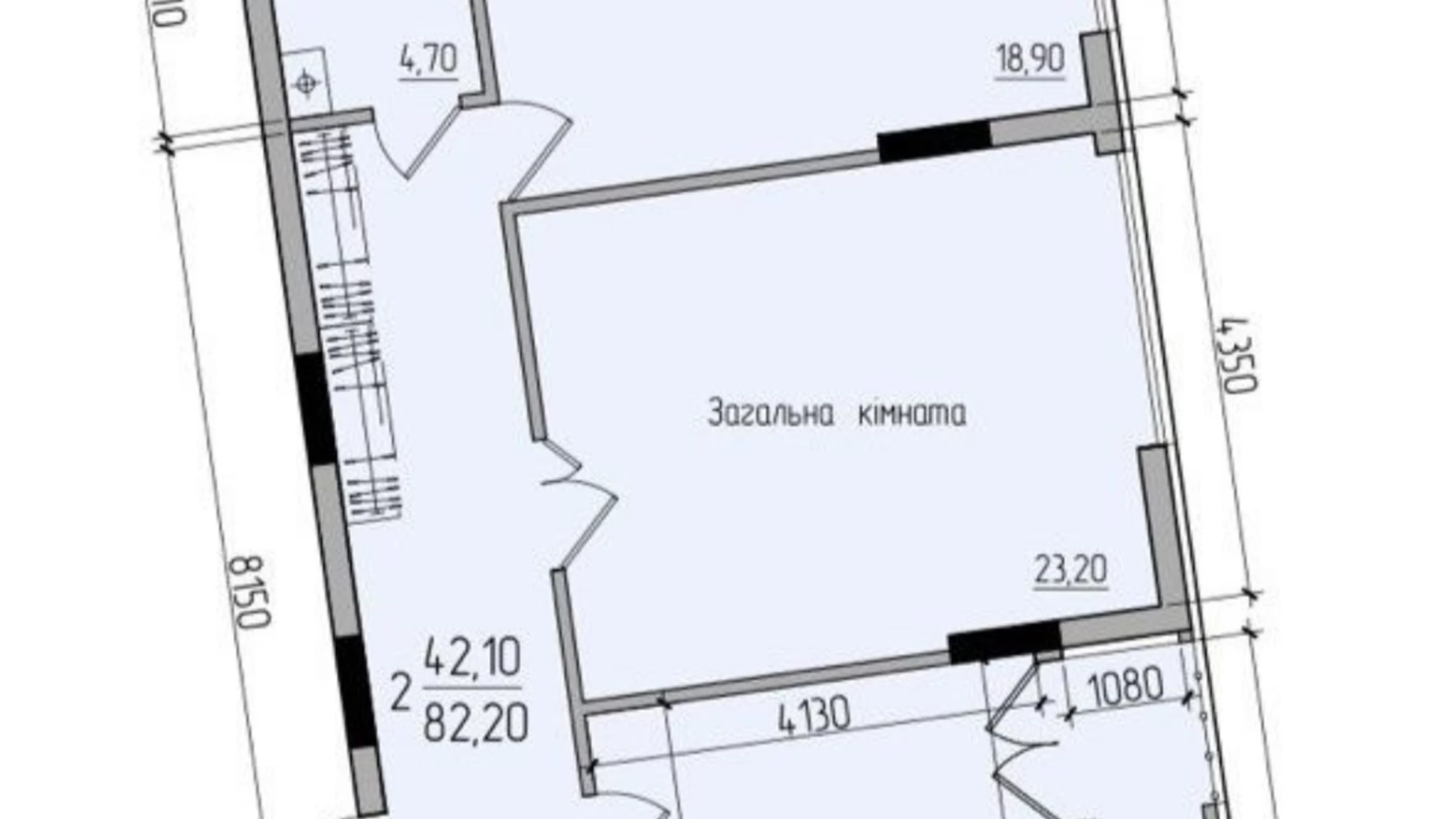 Продается 2-комнатная квартира 82 кв. м в Черновцах, ул. Русская