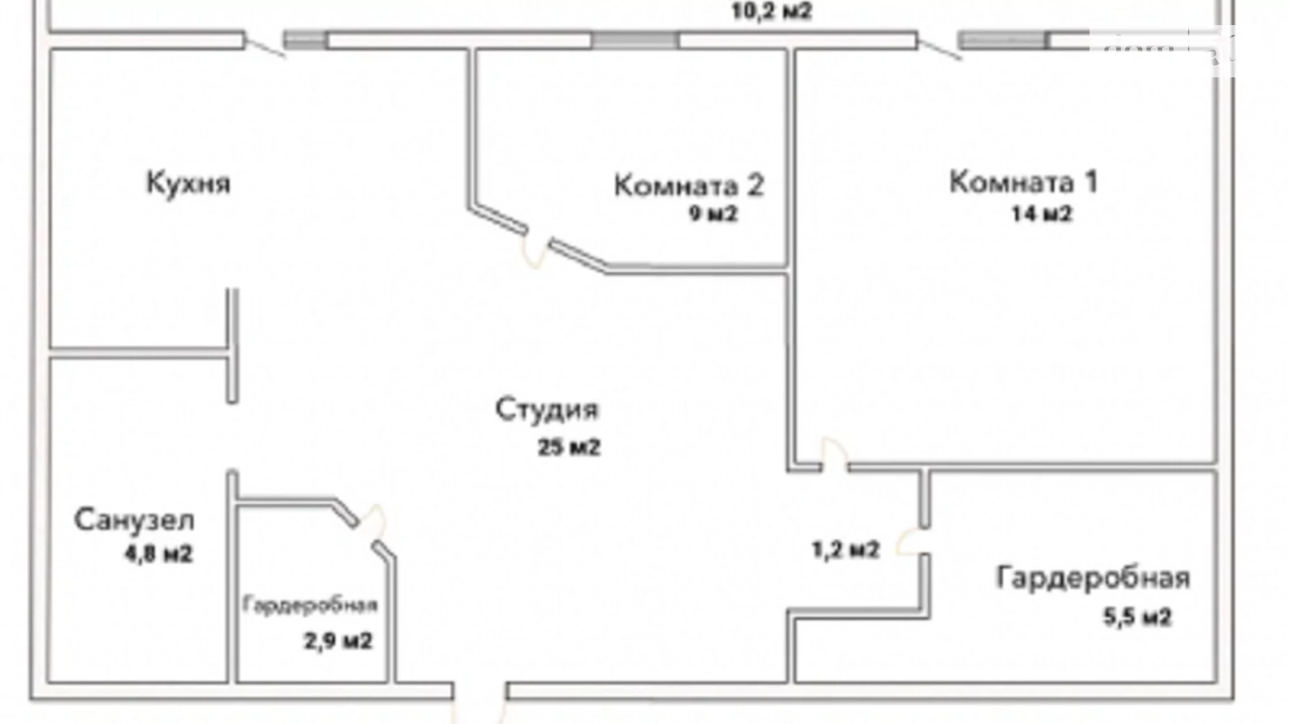 Продается 2-комнатная квартира 50 кв. м в Одессе, ул. Генуэзская, 3В