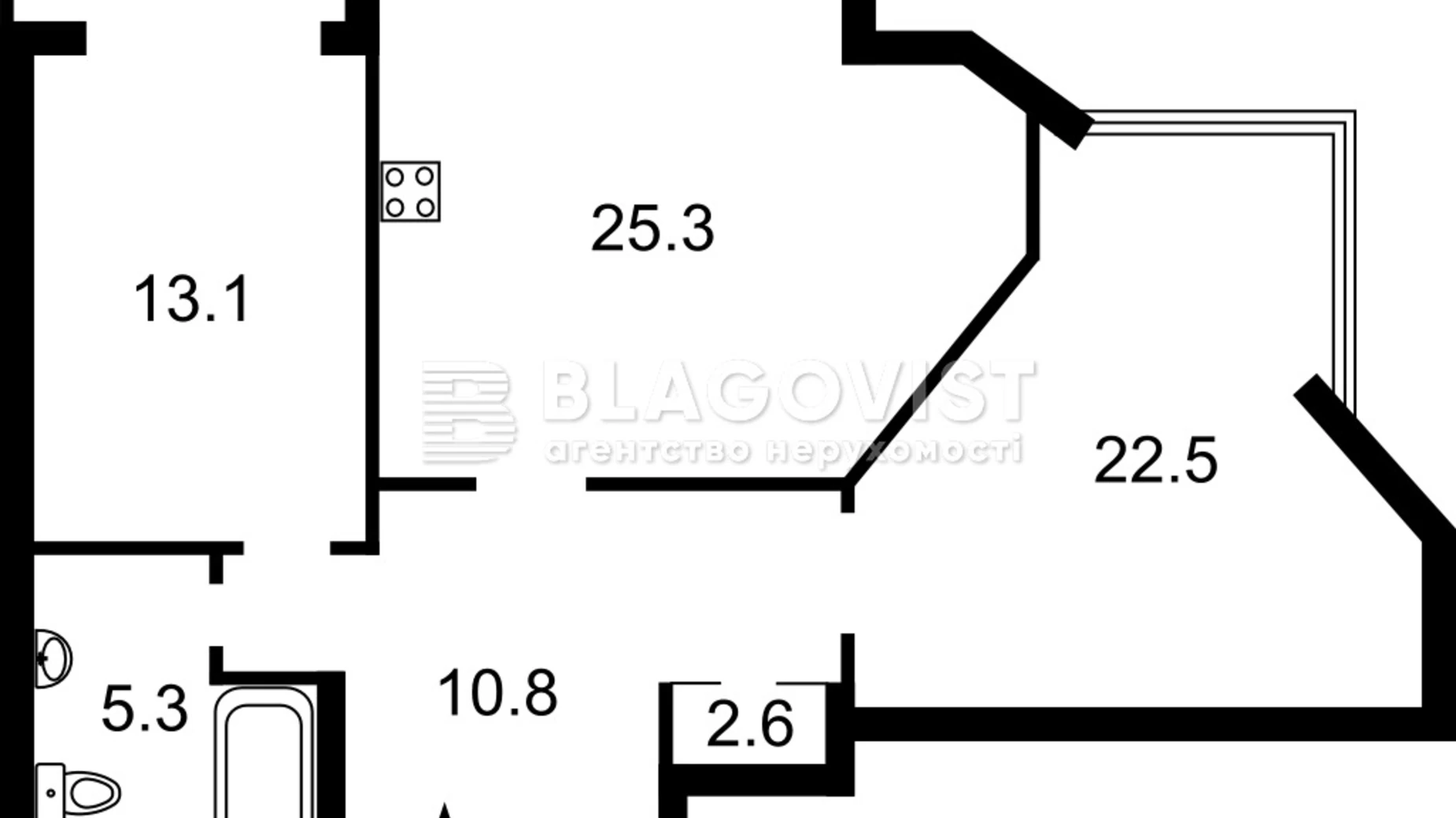 Продается 2-комнатная квартира 80 кв. м в Киеве, ул. Соломенская, 15А - фото 2