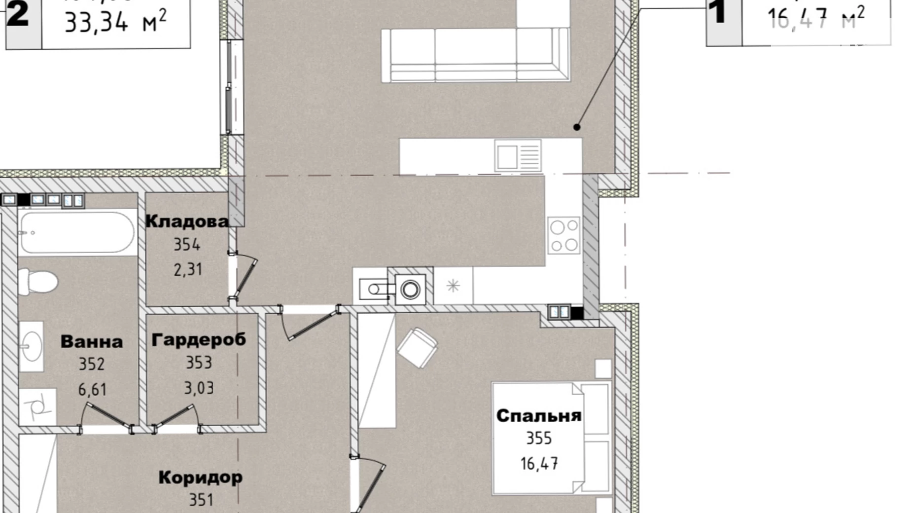 Продается 2-комнатная квартира 85 кв. м в Львове, ул. Коновальца Евгения, 21