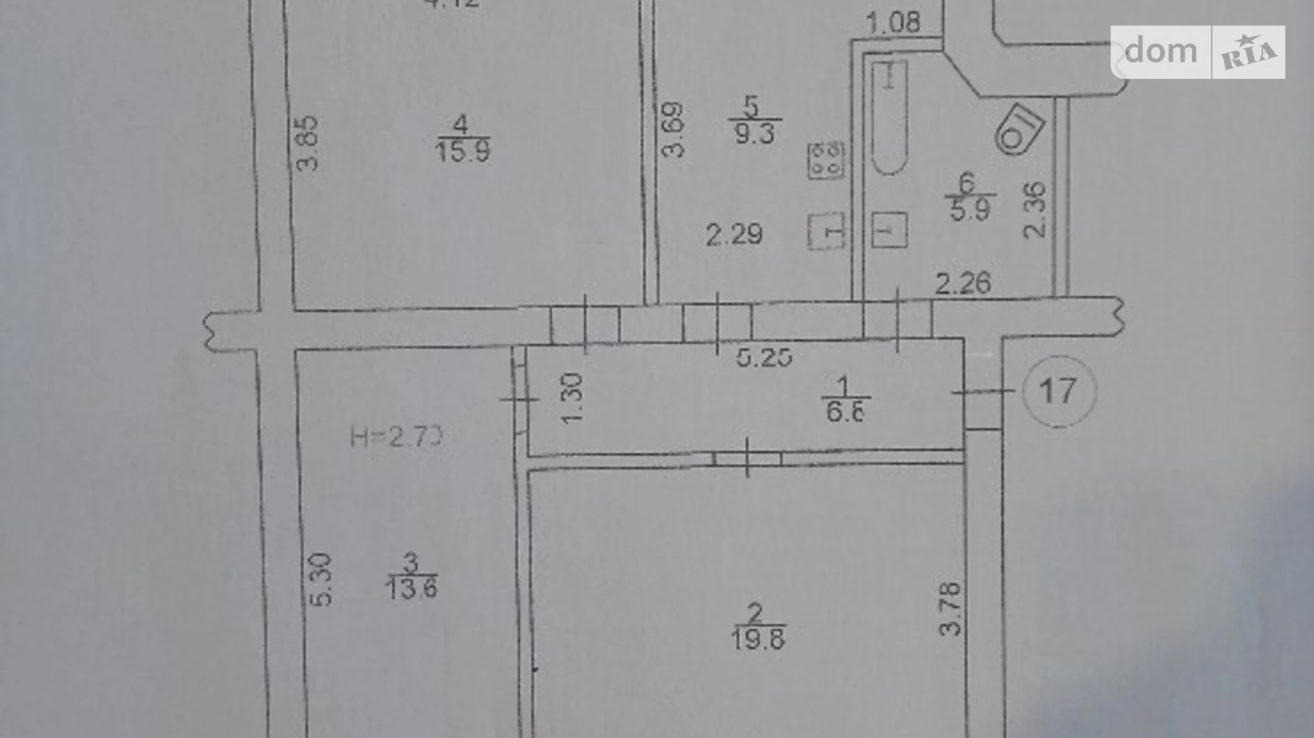 Продається 3-кімнатна квартира 72 кв. м у Харкові