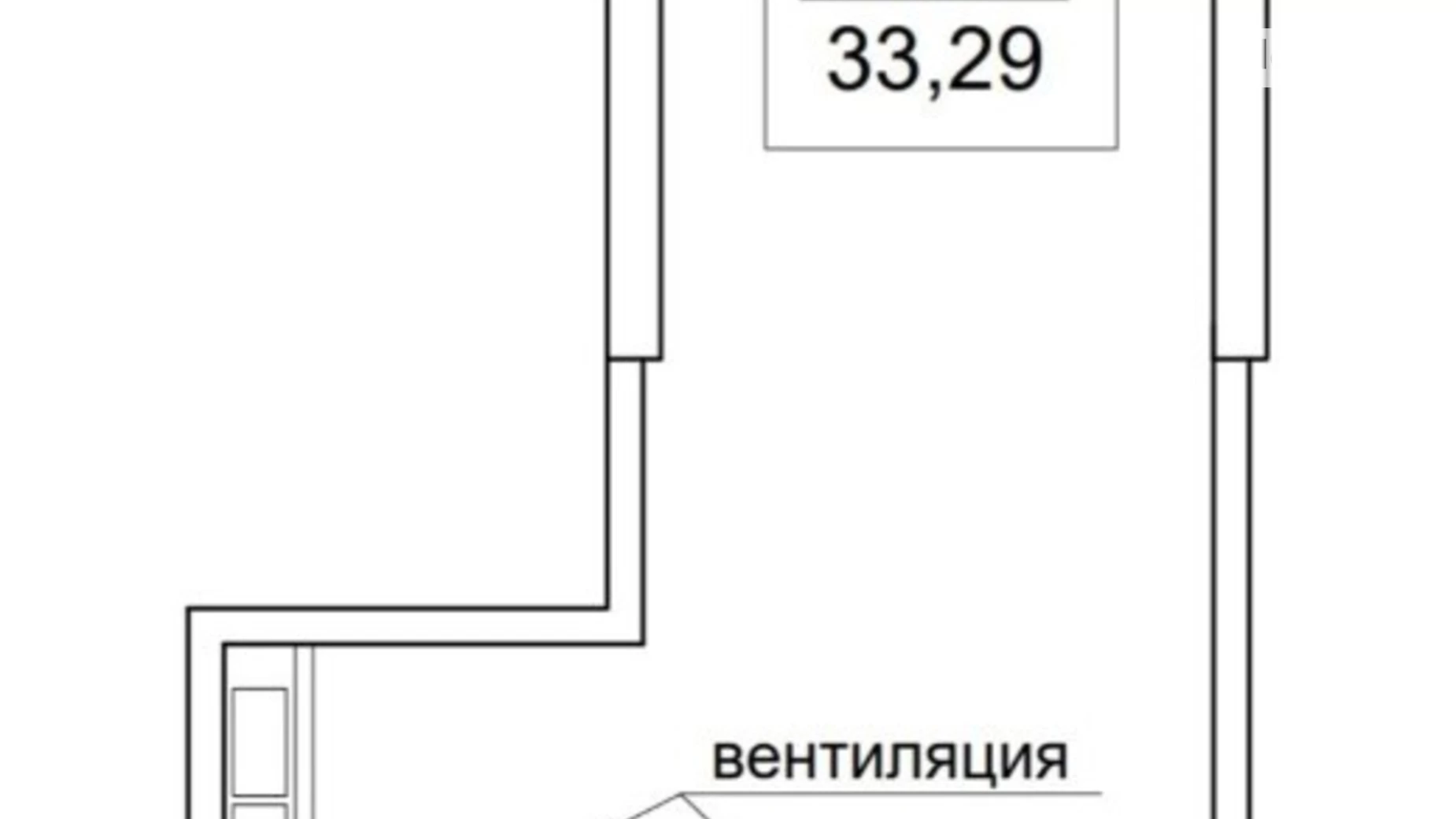Продається 1-кімнатна квартира 33.29 кв. м у Одесі, вул. Педагогічна