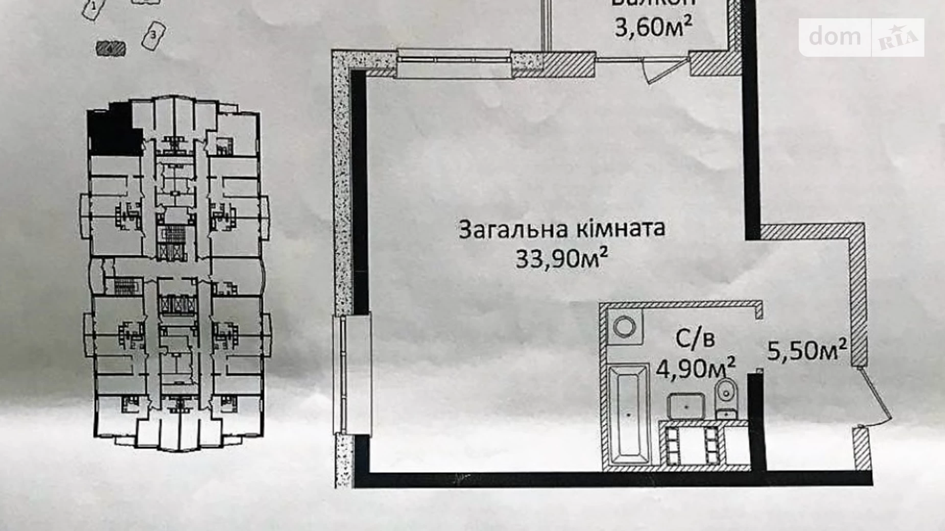 Продається 1-кімнатна квартира 47 кв. м у Одесі, просп. Гагаріна, 19Г