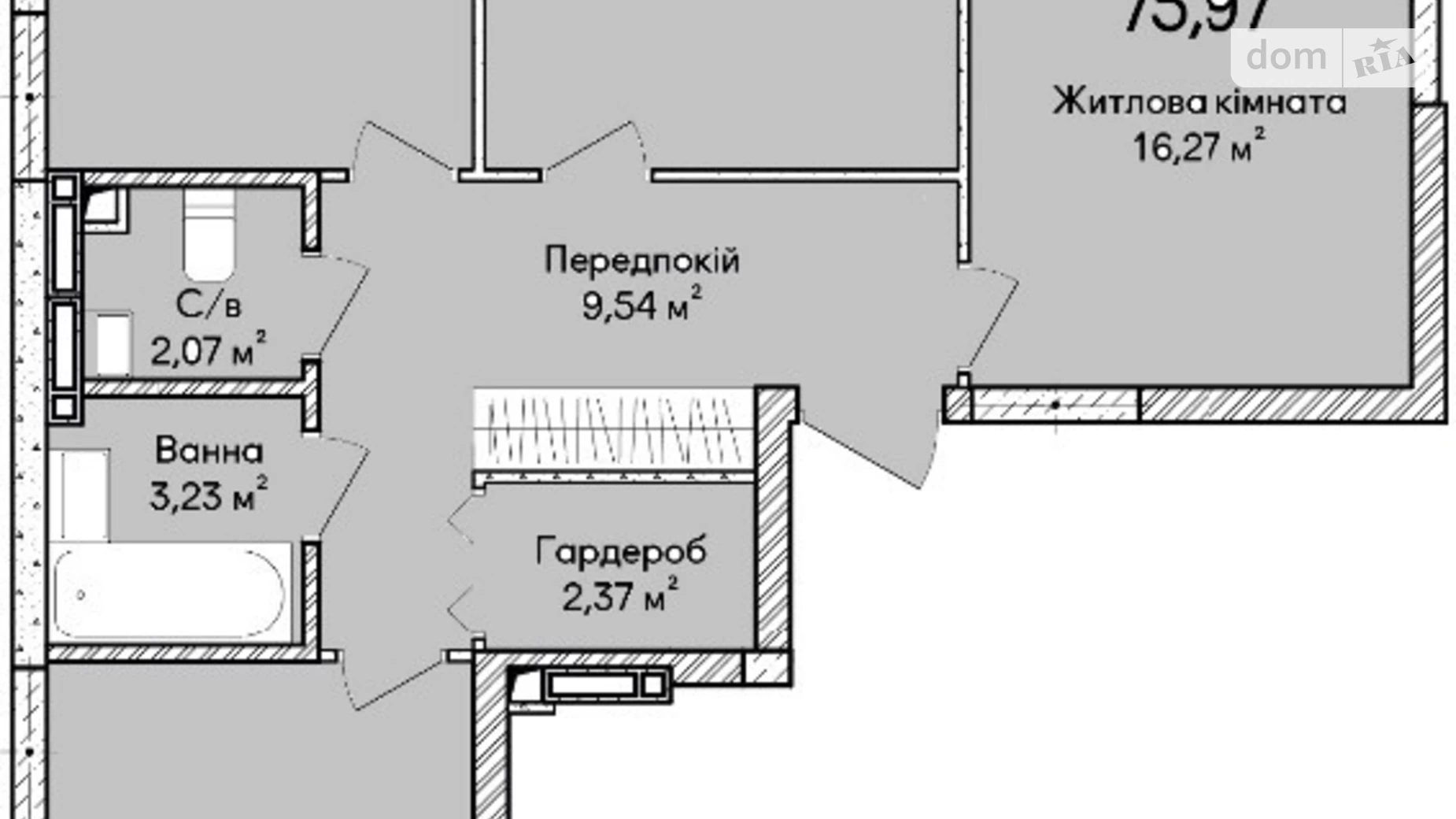 Продается 3-комнатная квартира 76 кв. м в Ирпене, ул. Достоевского