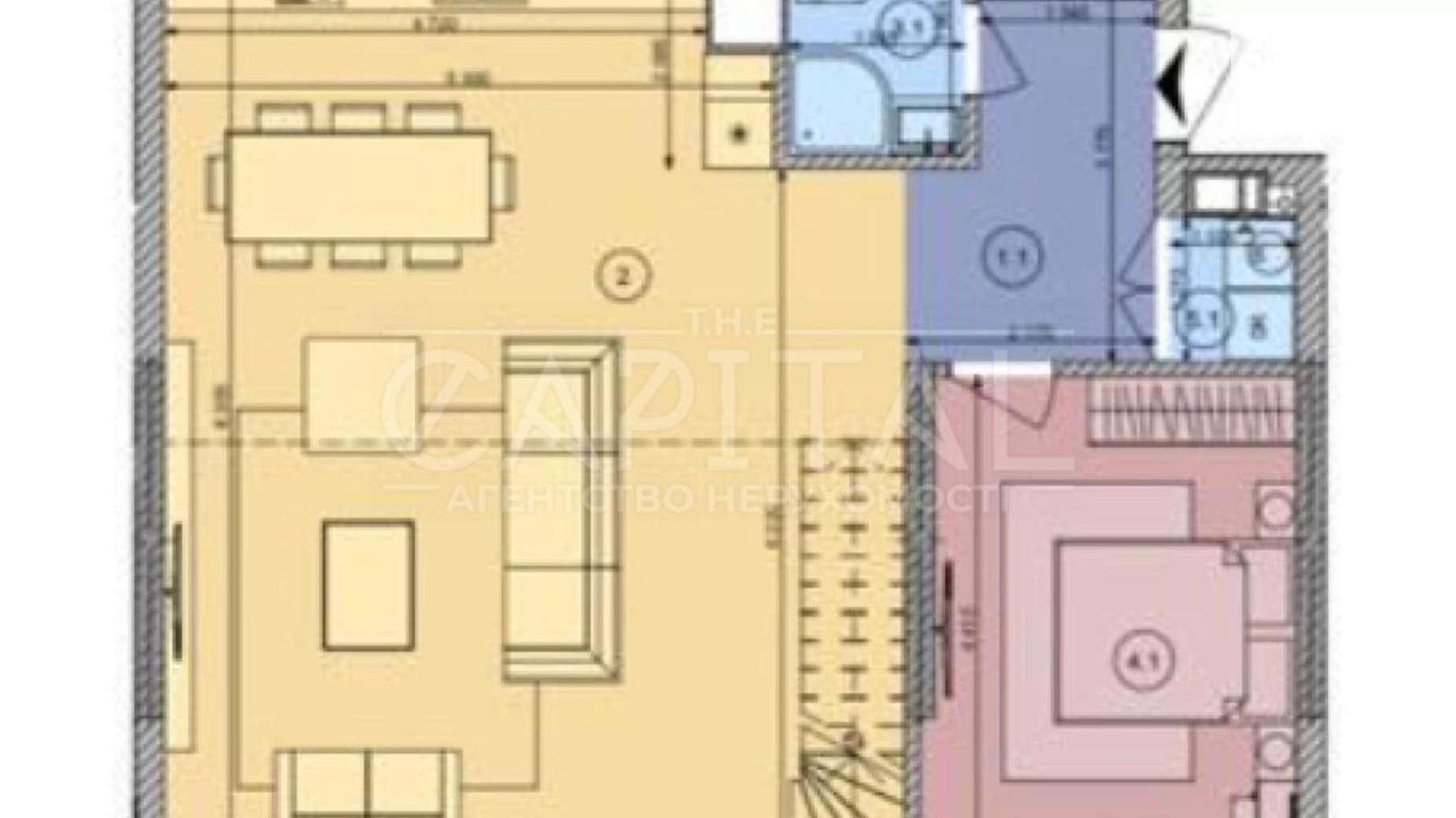 Продается 4-комнатная квартира 128 кв. м в Киеве, ул. Васильковская, 1