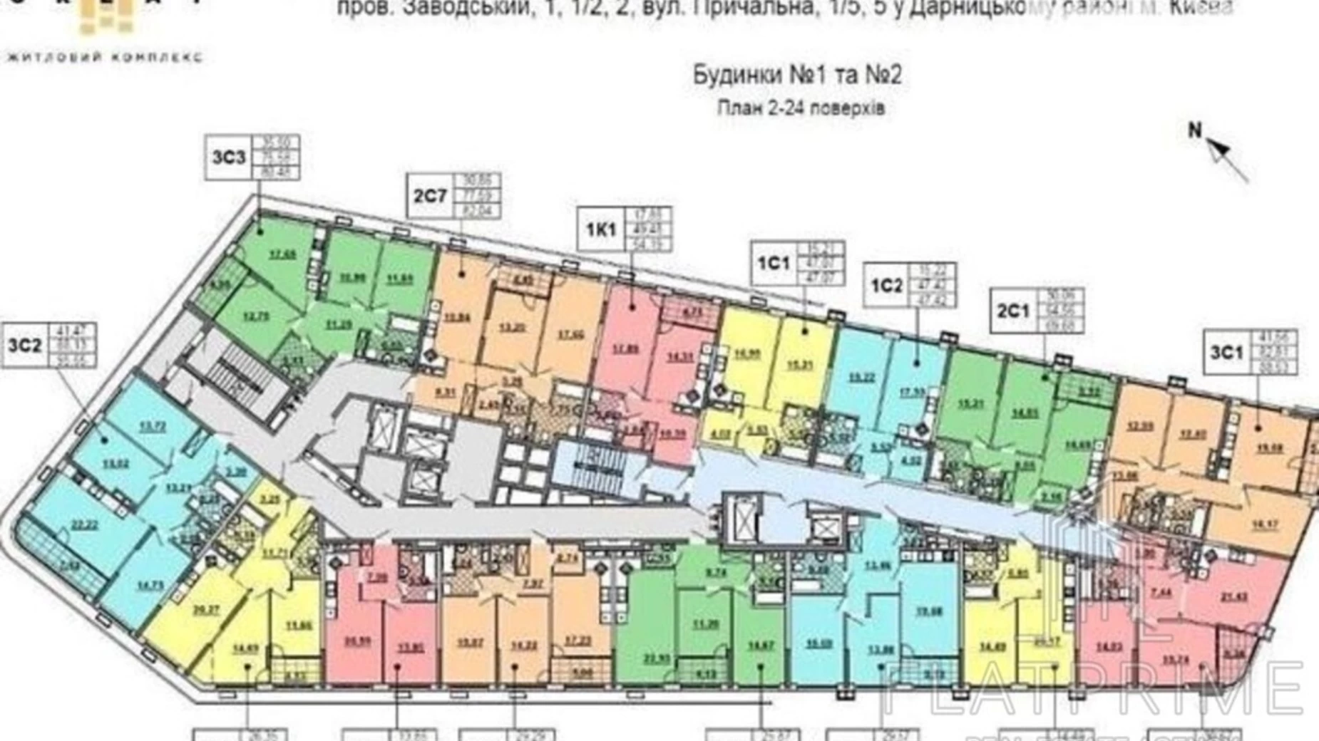 Продается 2-комнатная квартира 71 кв. м в Киеве, ул. Причальная, 12 - фото 2