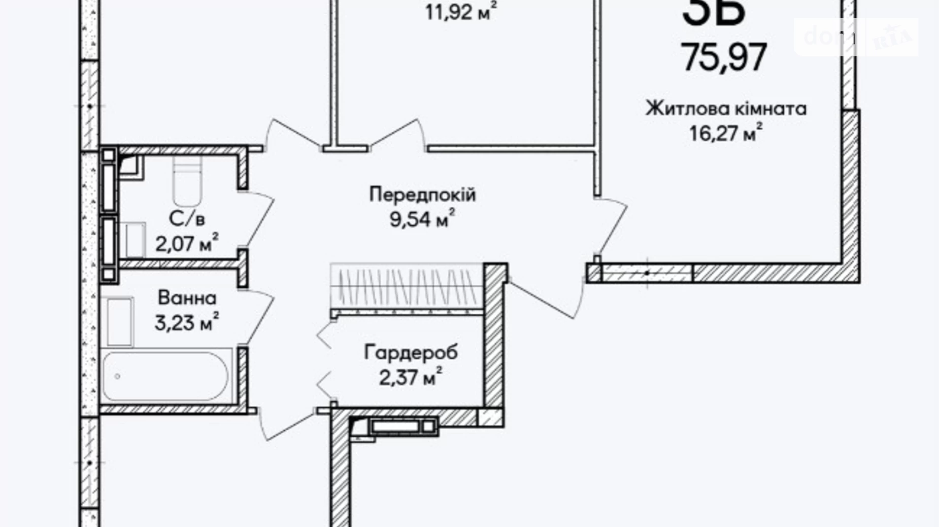 Продається 3-кімнатна квартира 76 кв. м у Ірпені, вул. Достоєвського, 34