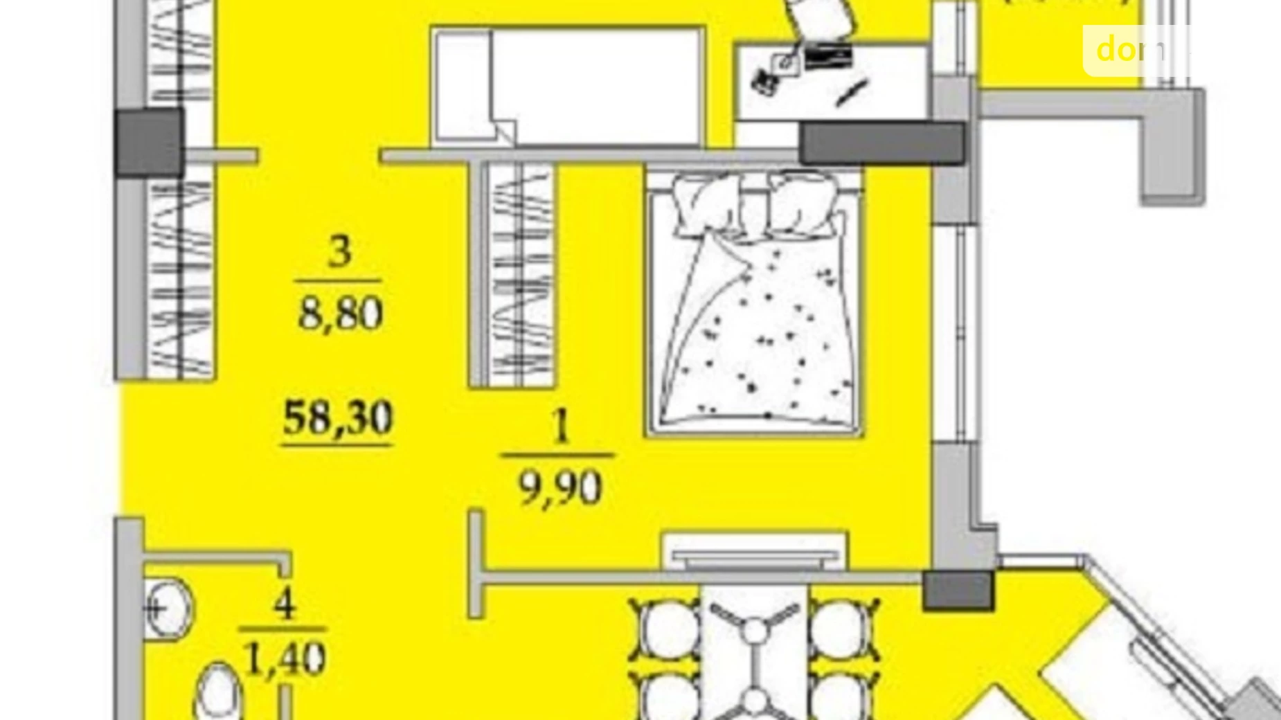 Продается 2-комнатная квартира 58.3 кв. м в Одессе, ул. Академика Вильямса - фото 2