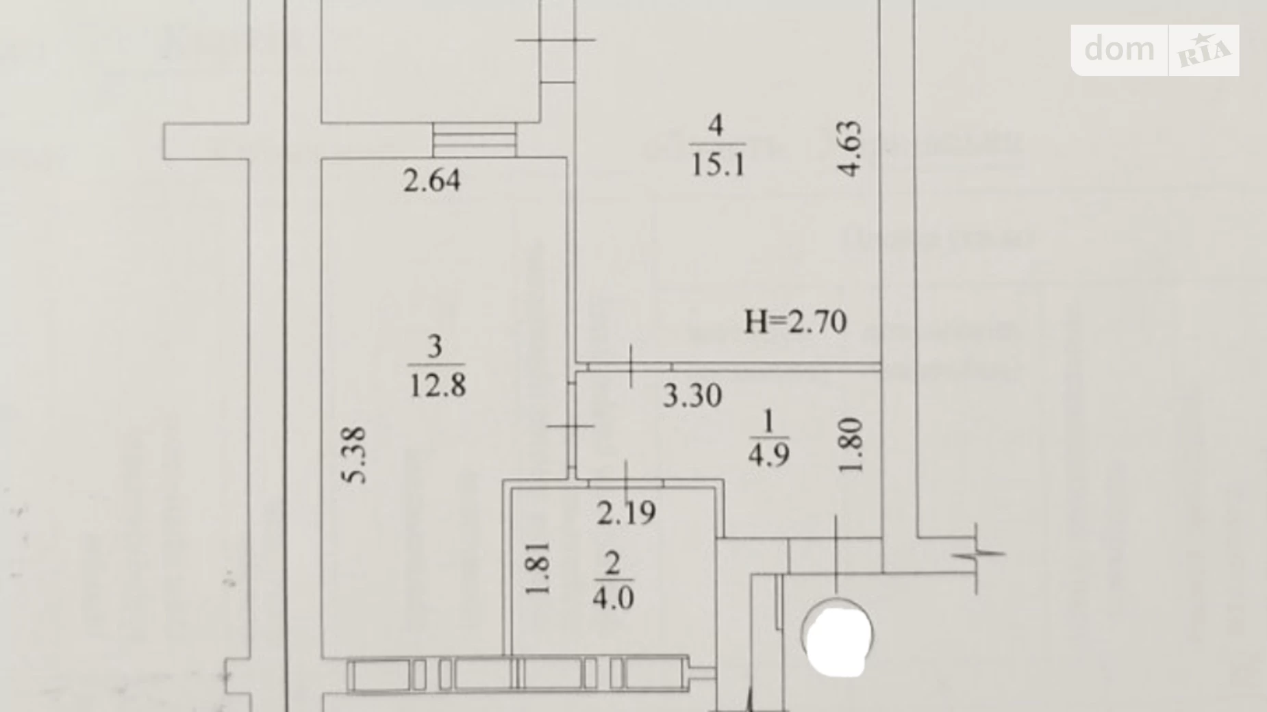 Продается 1-комнатная квартира 39 кв. м в Харькове, ул. Борткевича, 9