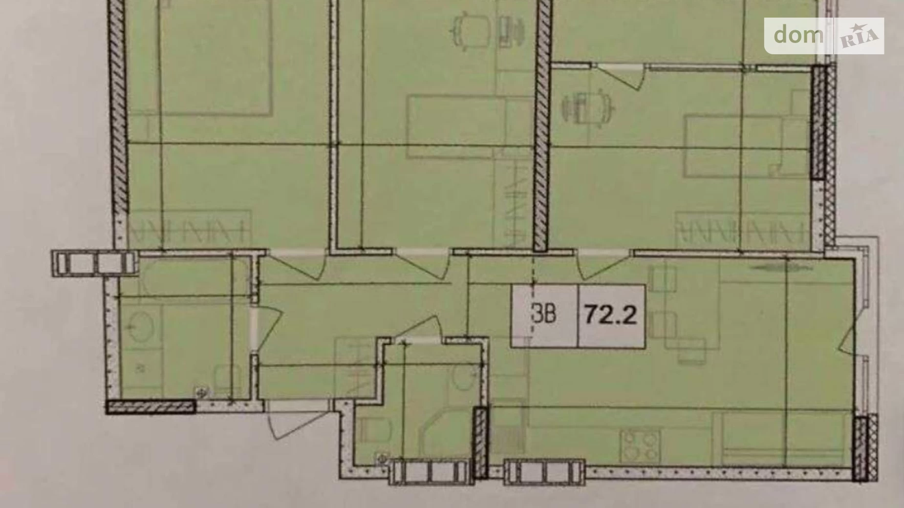 Продається 3-кімнатна квартира 72 кв. м у Одесі, вул. Академіка Філатова, 2/2