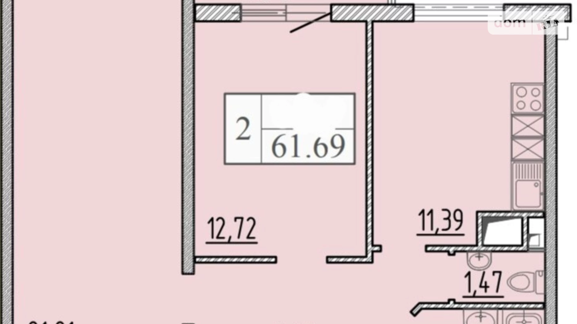 Продается 3-комнатная квартира 61 кв. м в Одессе, ул. Жемчужная