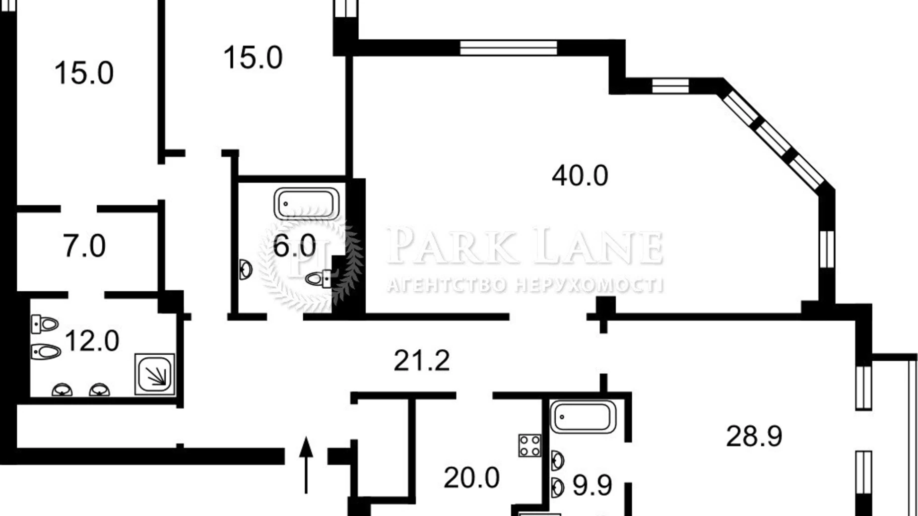 Продается 4-комнатная квартира 226 кв. м в Киеве, ул. Ивана Франко, 4Б