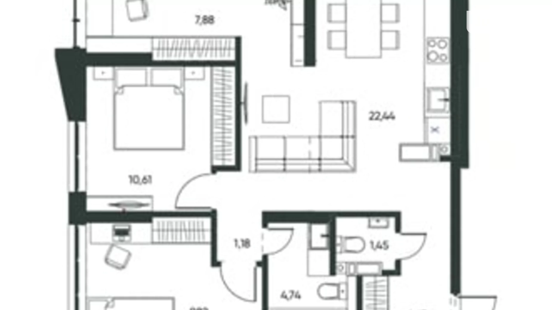 Продается 2-комнатная квартира 60 кв. м в Киеве, пер. Лысогорский, 20 корпус 1