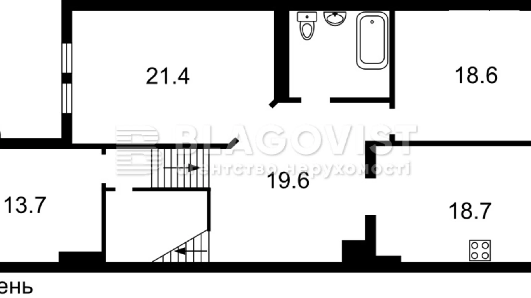 Продается 4-комнатная квартира 130.1 кв. м в Киеве, ул. Саперно-Слободская, 8