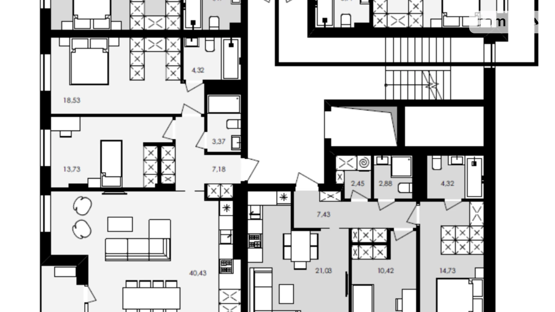 Продается 1-комнатная квартира 50 кв. м в Львове, ул. Замарстиновская - фото 2