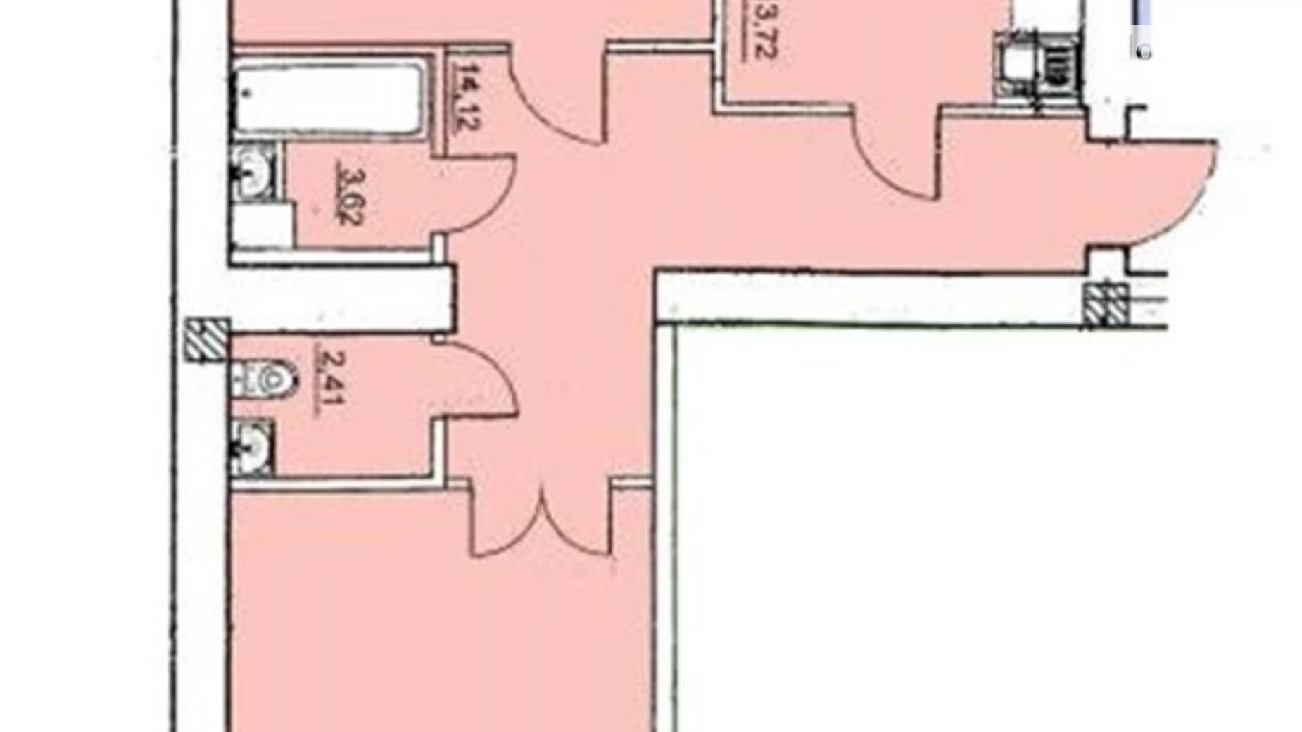 Продается 2-комнатная квартира 77.57 кв. м в Одессе, ул. Шота Руставели