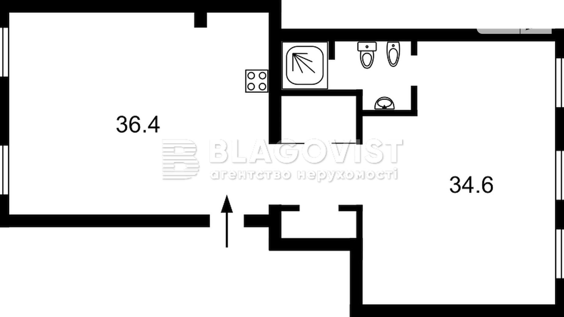 Продается 1-комнатная квартира 89 кв. м в Киеве, ул. Ольгинская, 2/1