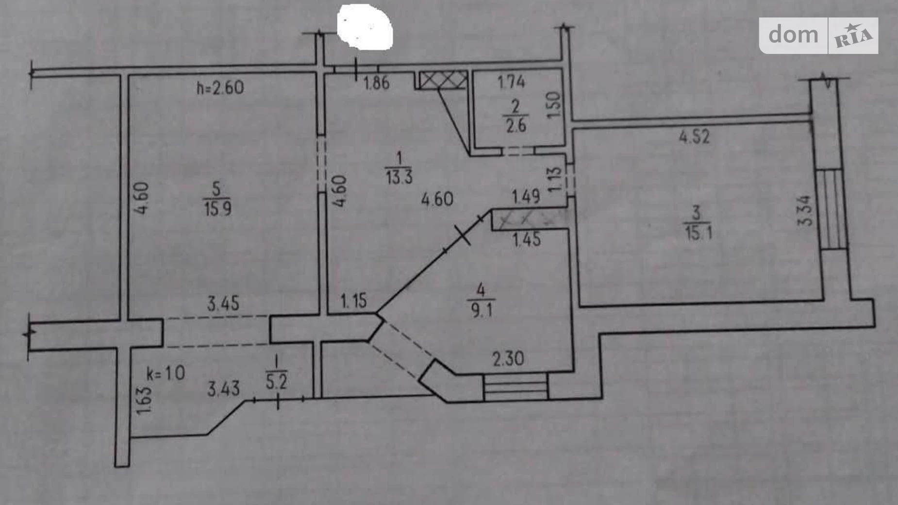 Продается 2-комнатная квартира 61 кв. м в Днепре, просп. Мира