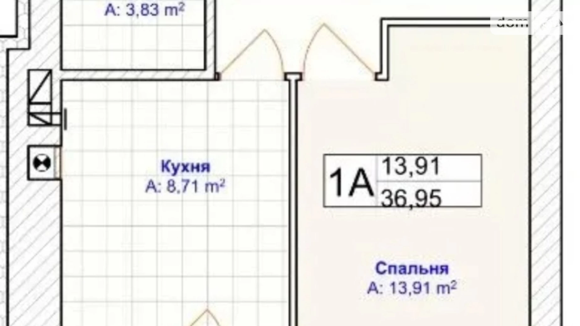 Продается 1-комнатная квартира 39 кв. м в Ирпене, ул. 11-я линия