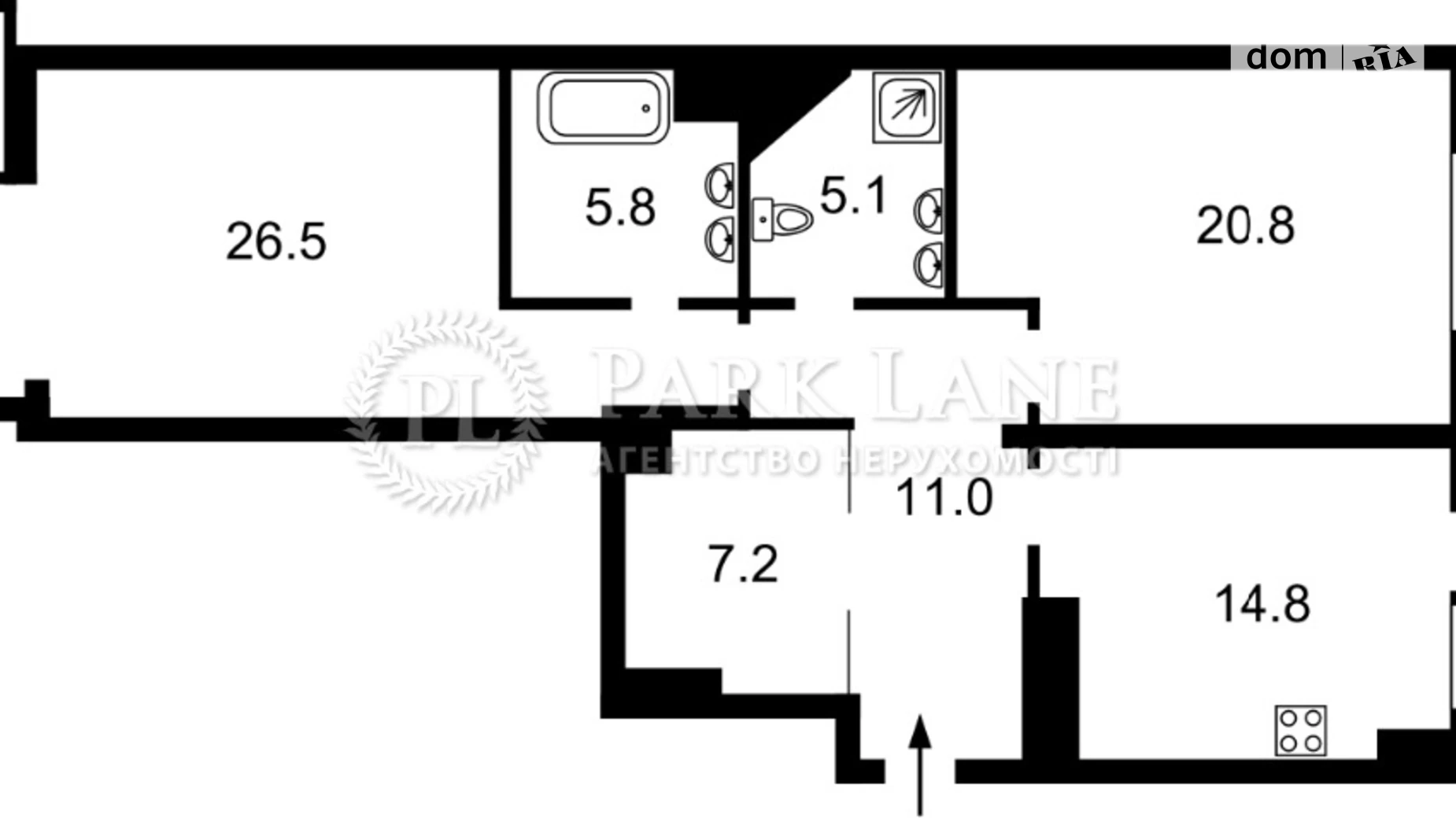 Продается 2-комнатная квартира 97 кв. м в Киеве, ул. Мокрая(Кудряшова), 16 - фото 2