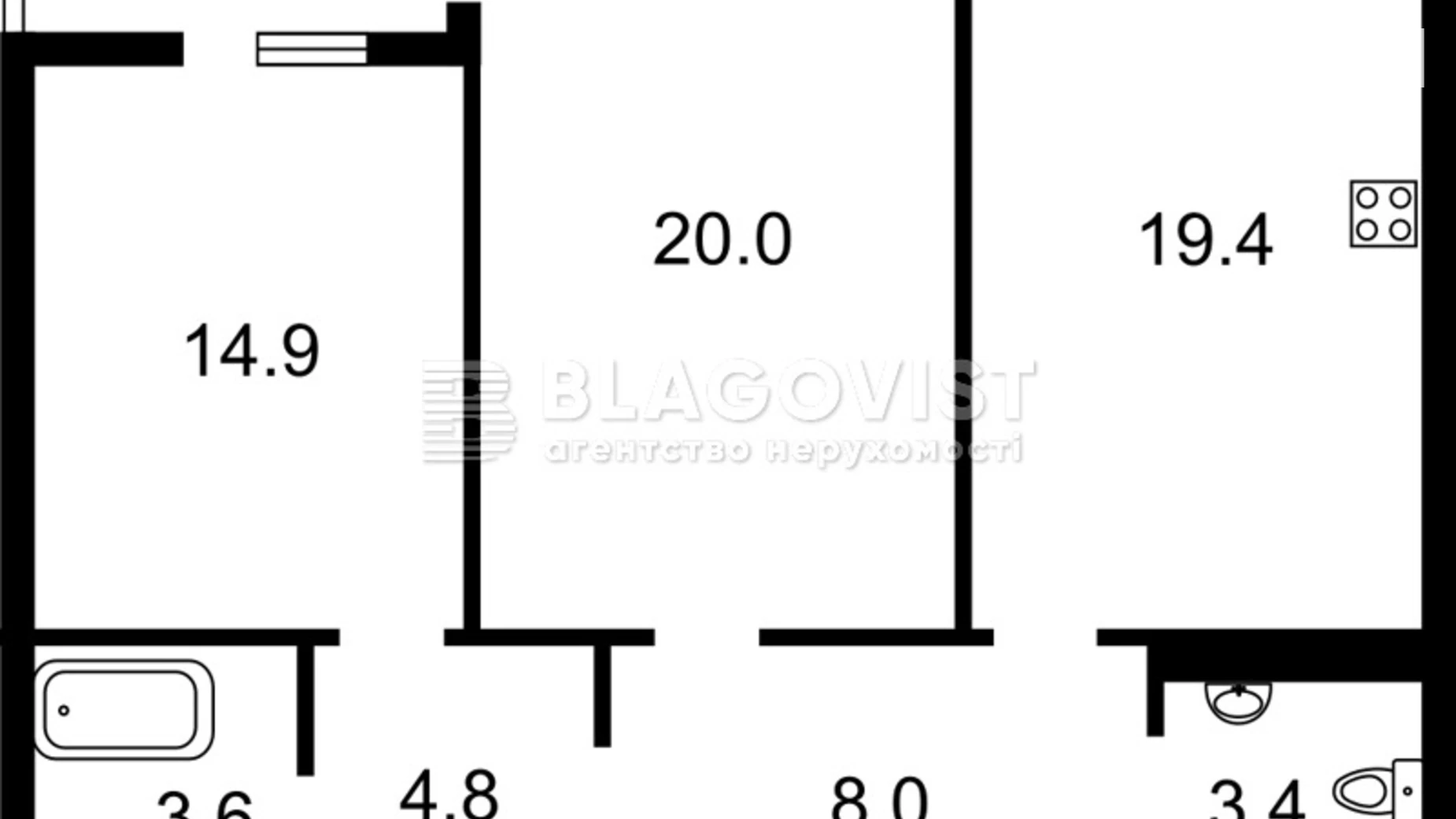 Продается 2-комнатная квартира 75 кв. м в Киеве, ул. Щекавицкая, 46 - фото 2