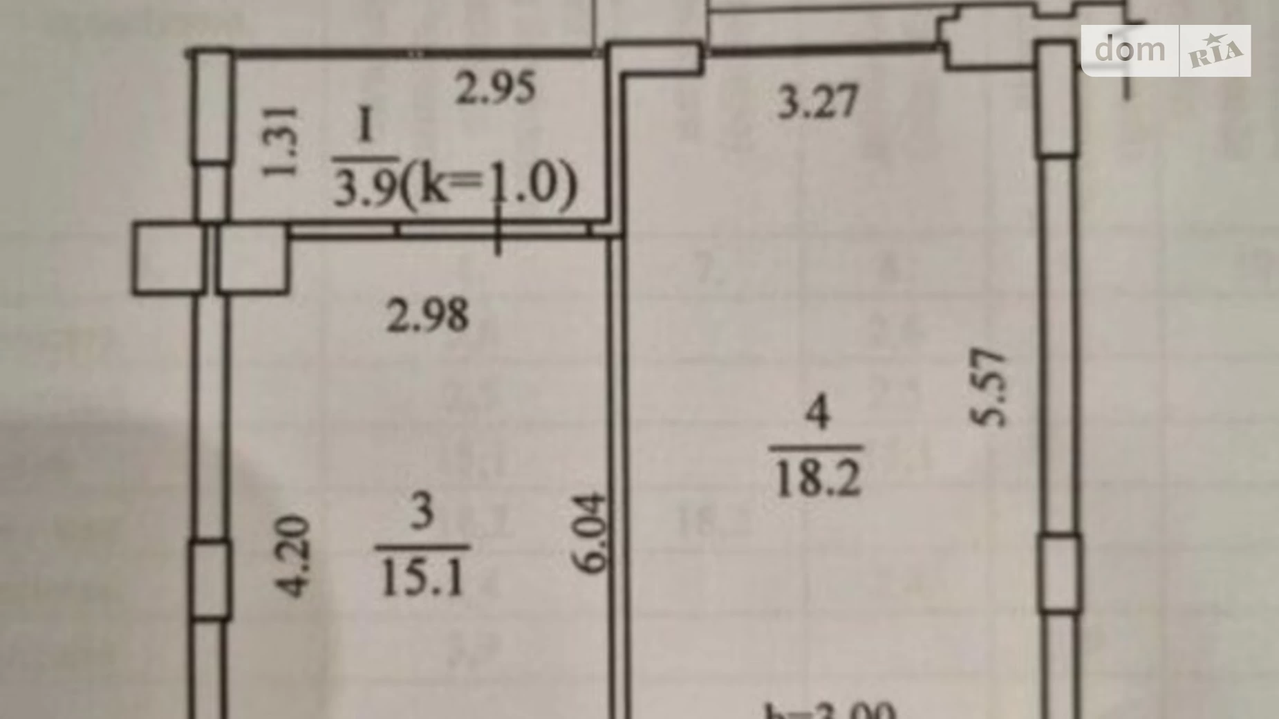 Продається 1-кімнатна квартира 45 кв. м у Дніпрі, вул. Костомарівська, 1А