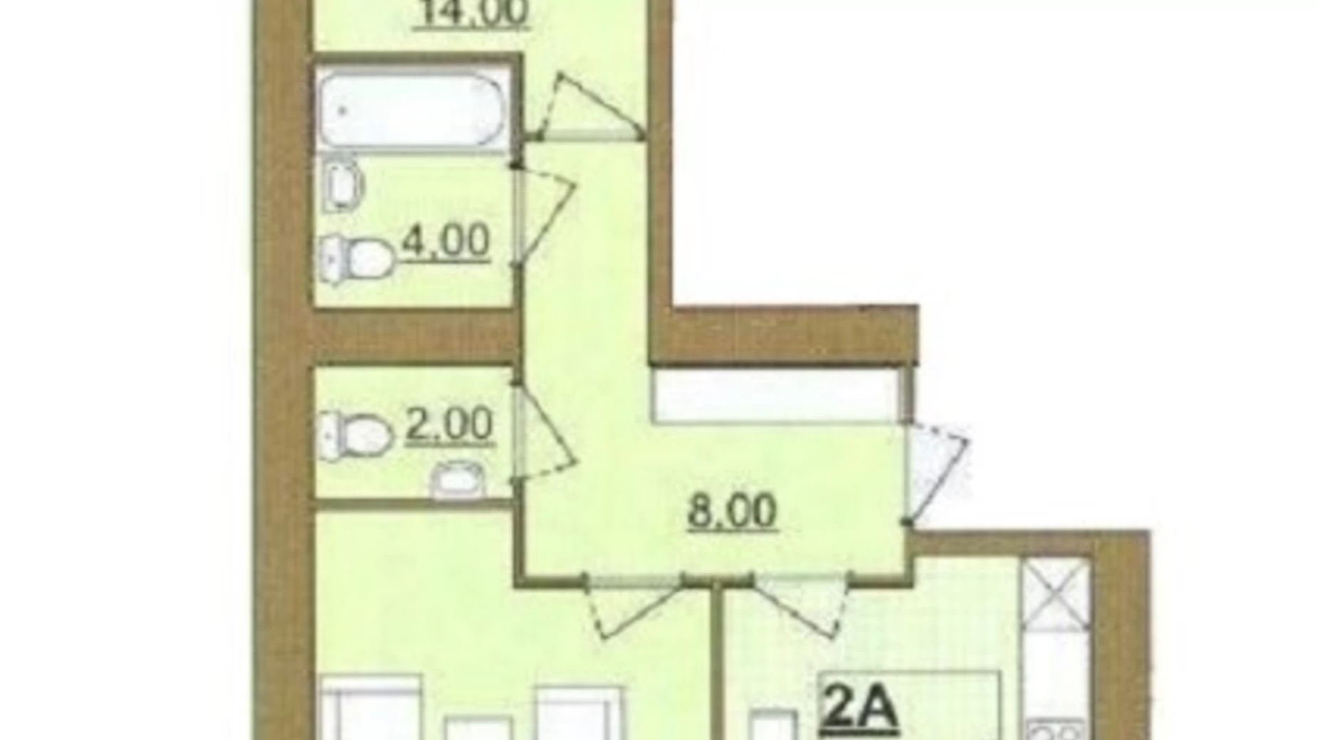 Продается 2-комнатная квартира 64 кв. м в Ивано-Франковске - фото 2