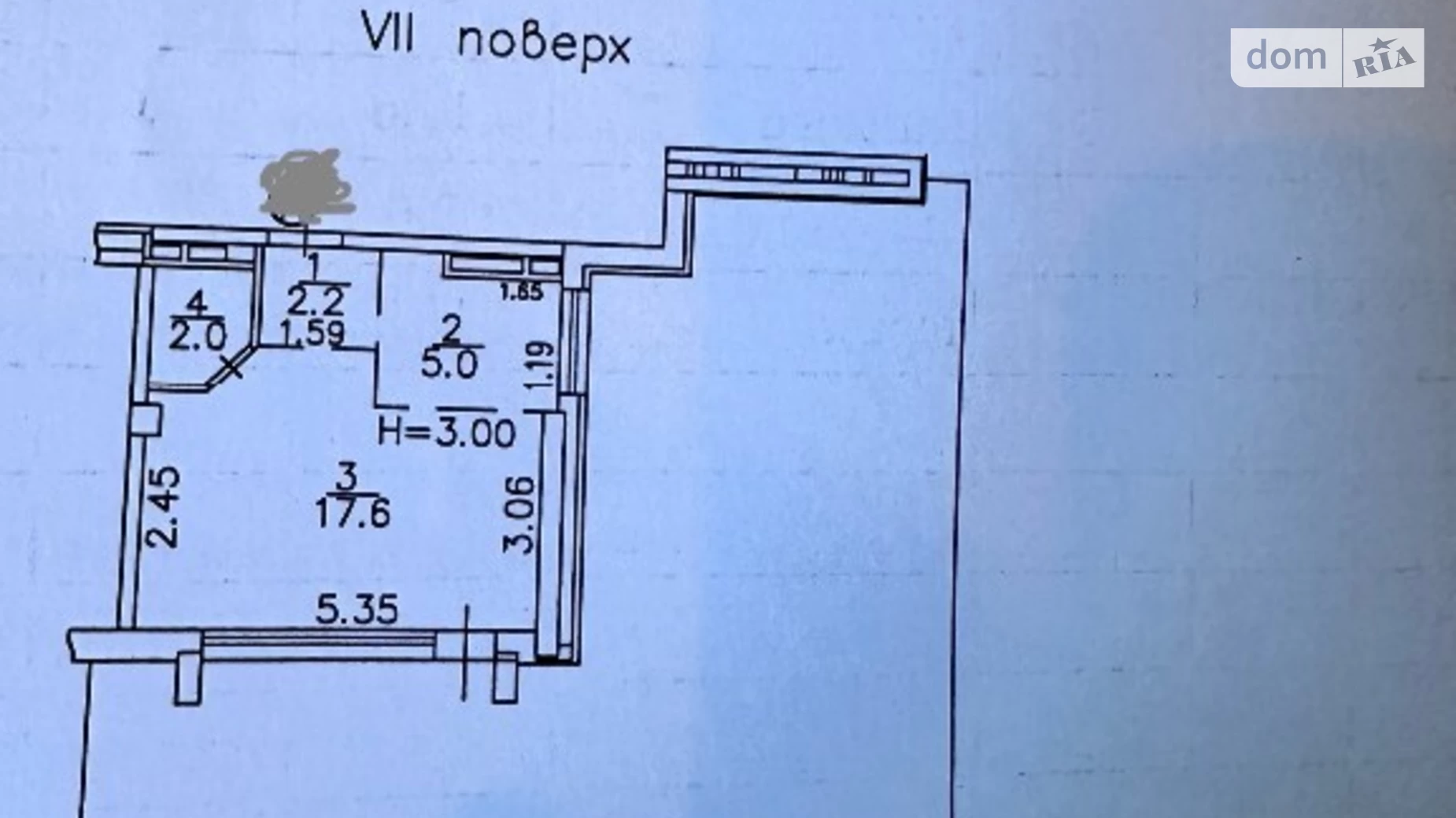 Продается 1-комнатная квартира 44.9 кв. м в Одессе, ул. Дмитрия Донского - фото 3